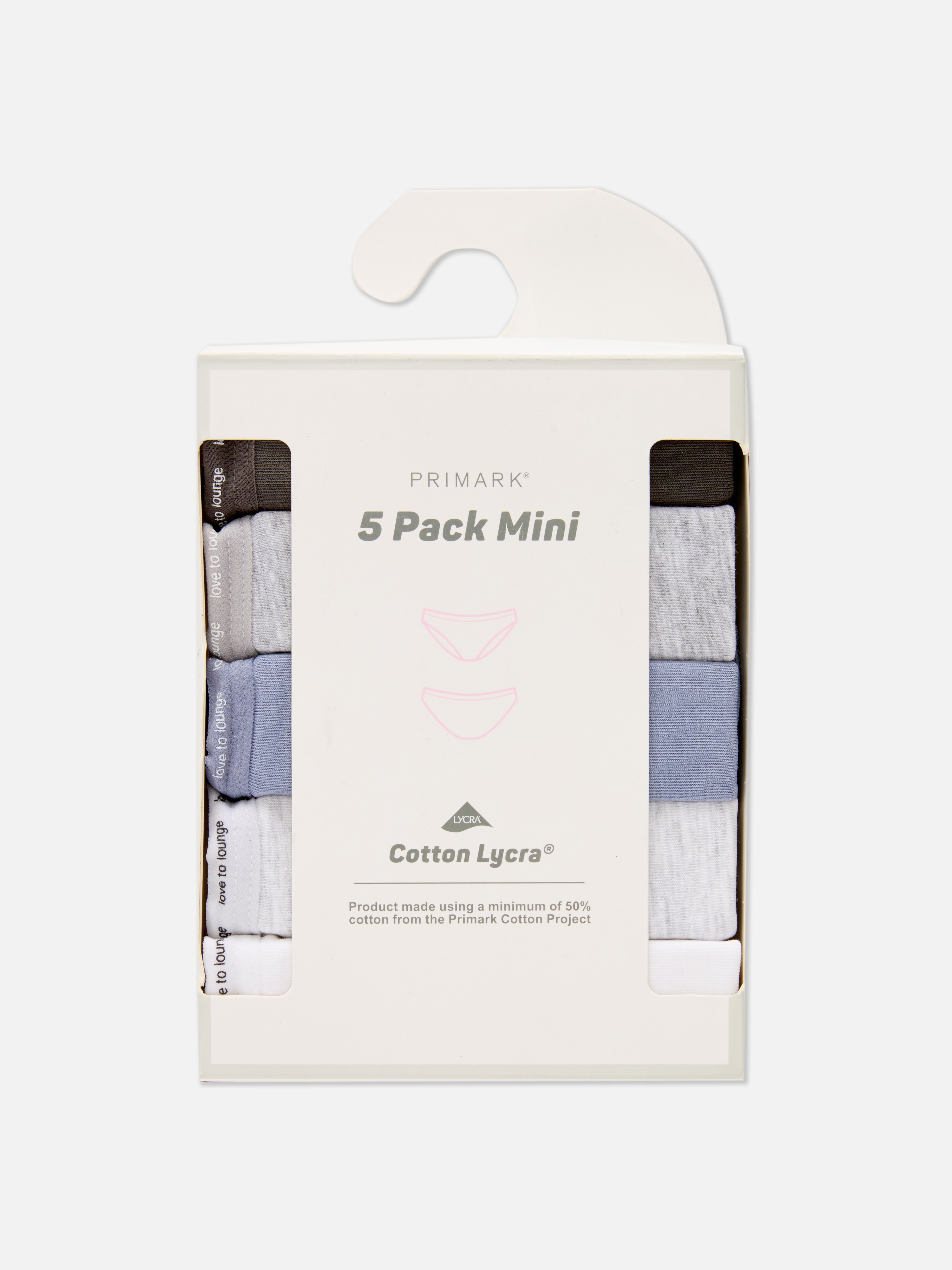 5 bavlněné mini kalhotky Love To Lounge