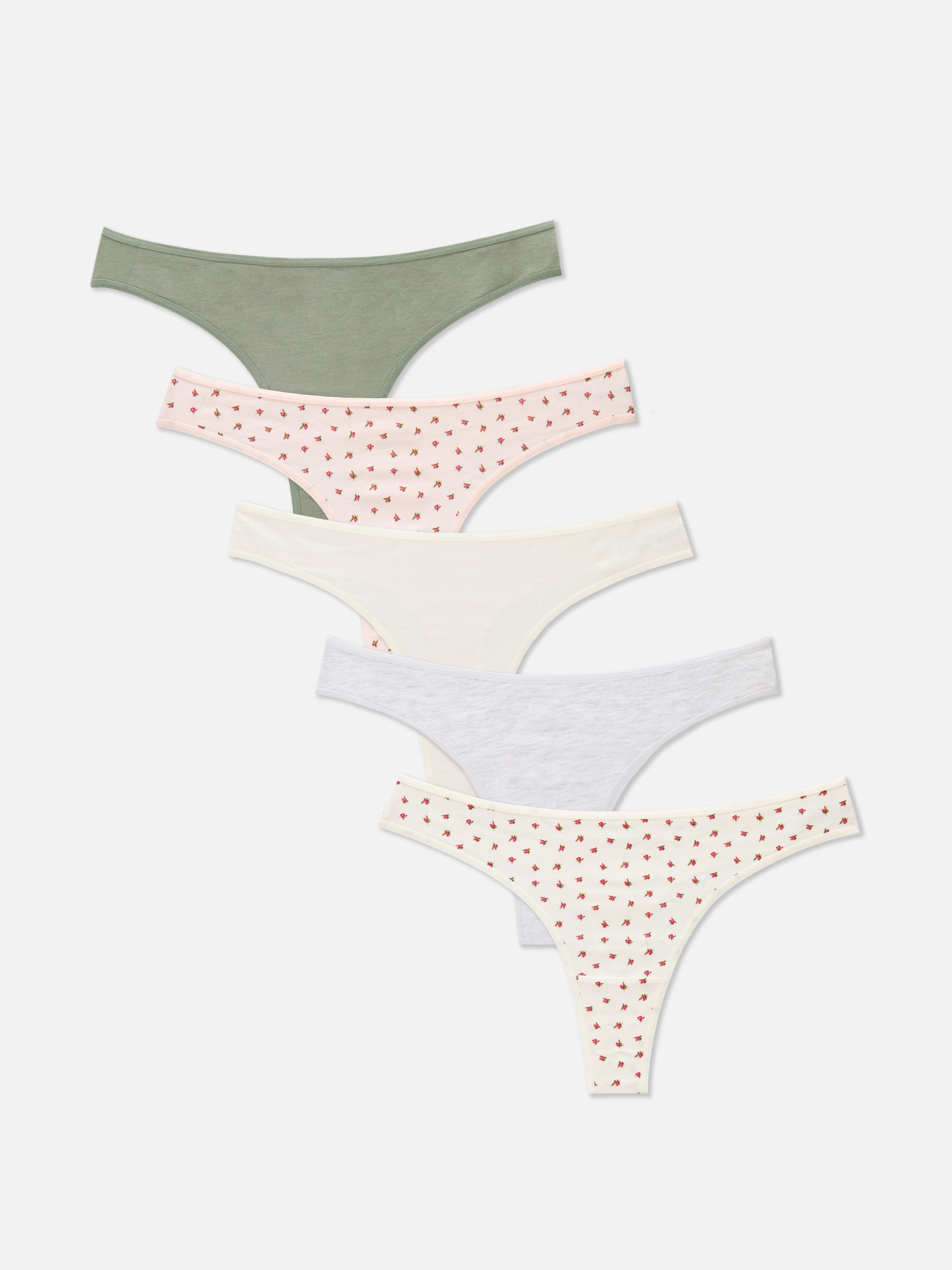 5pk Everyday Thongs Ivory