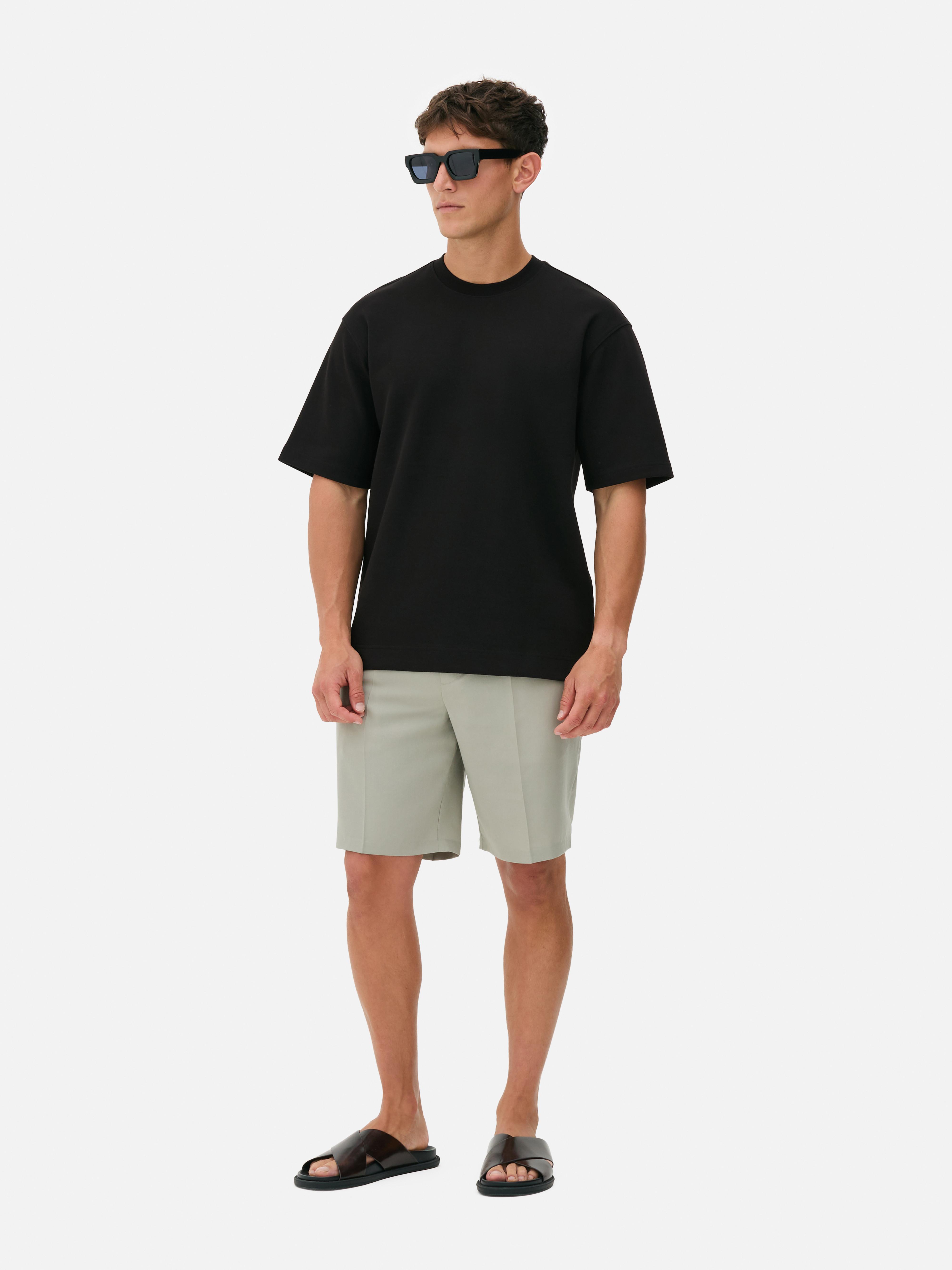 Relaxed T-shirt met korte mouwen Kem Zwart