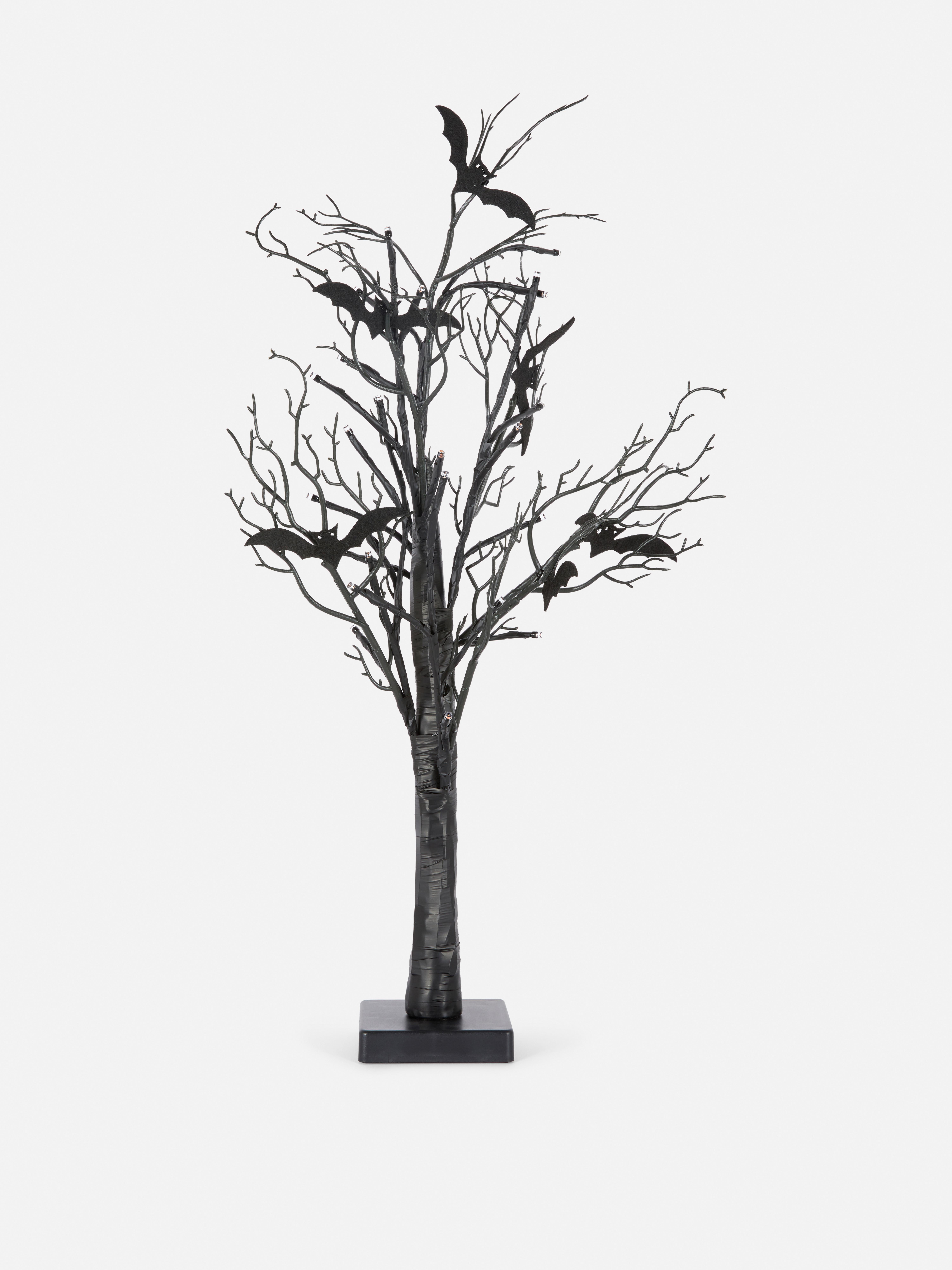 Leddecoratie halloweenboom met vleermuizen