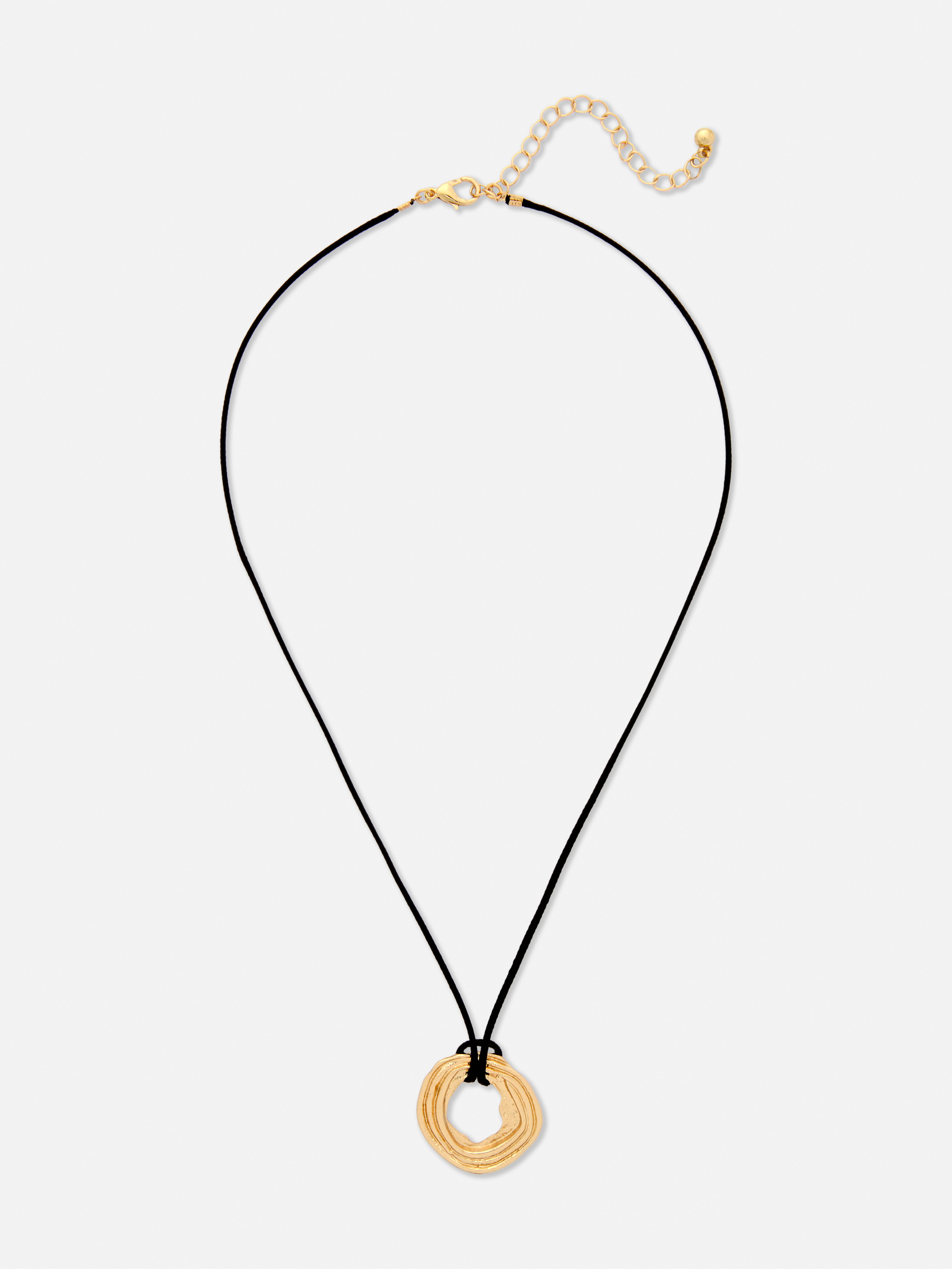 Koordketting met ronde hanger
