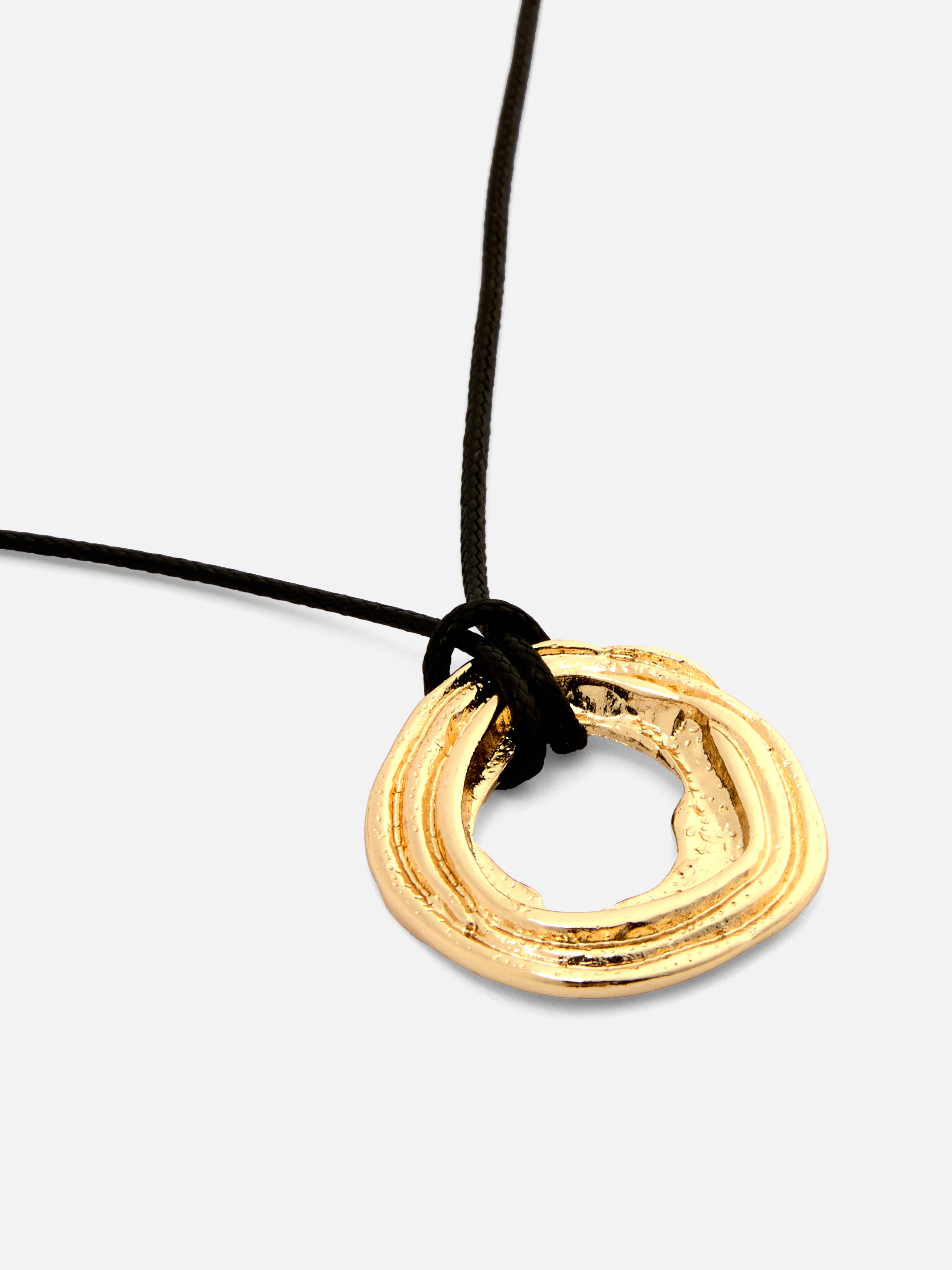 Koordketting met ronde hanger
