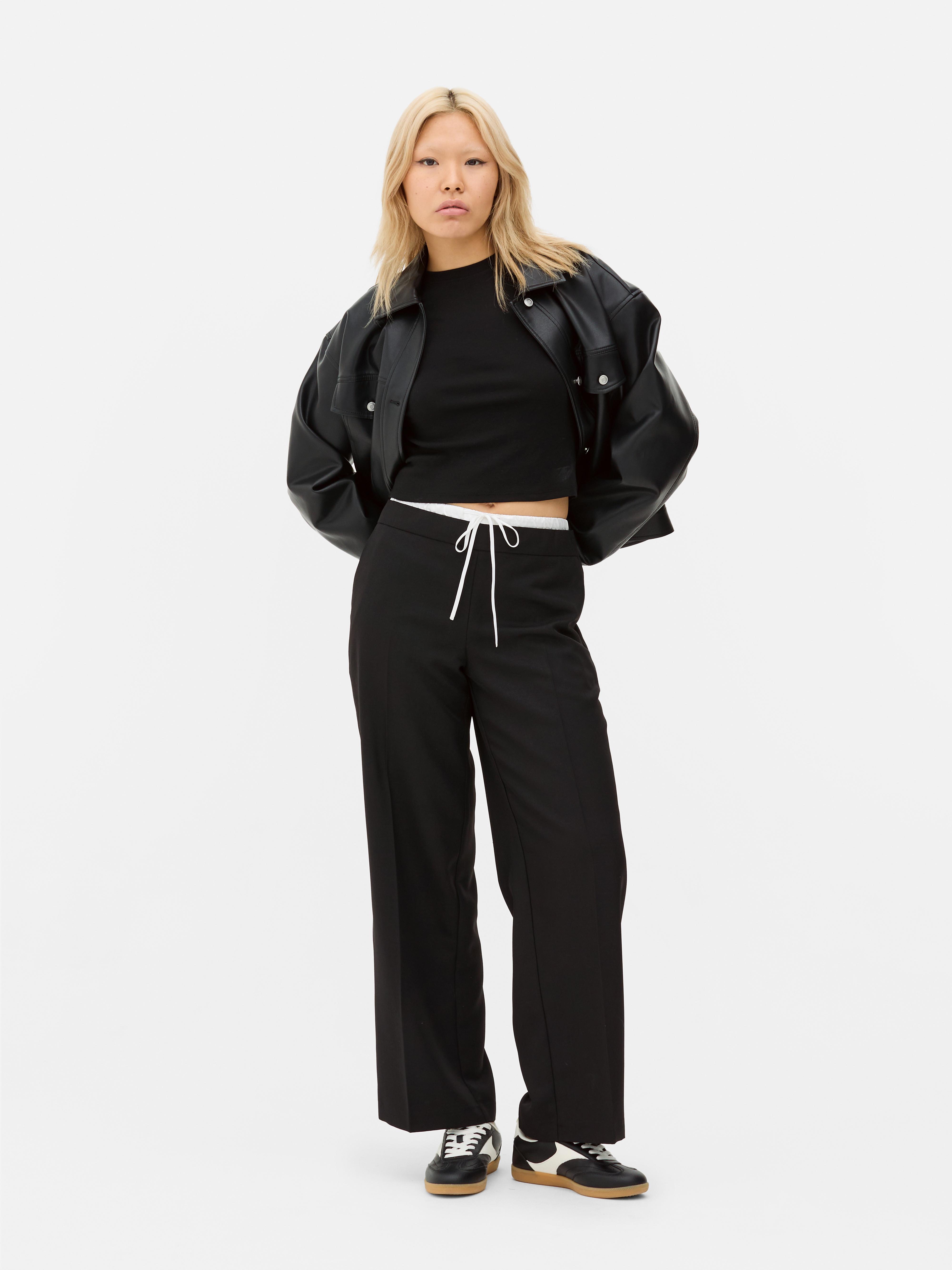 Pantaloni boxer a gamba dritta