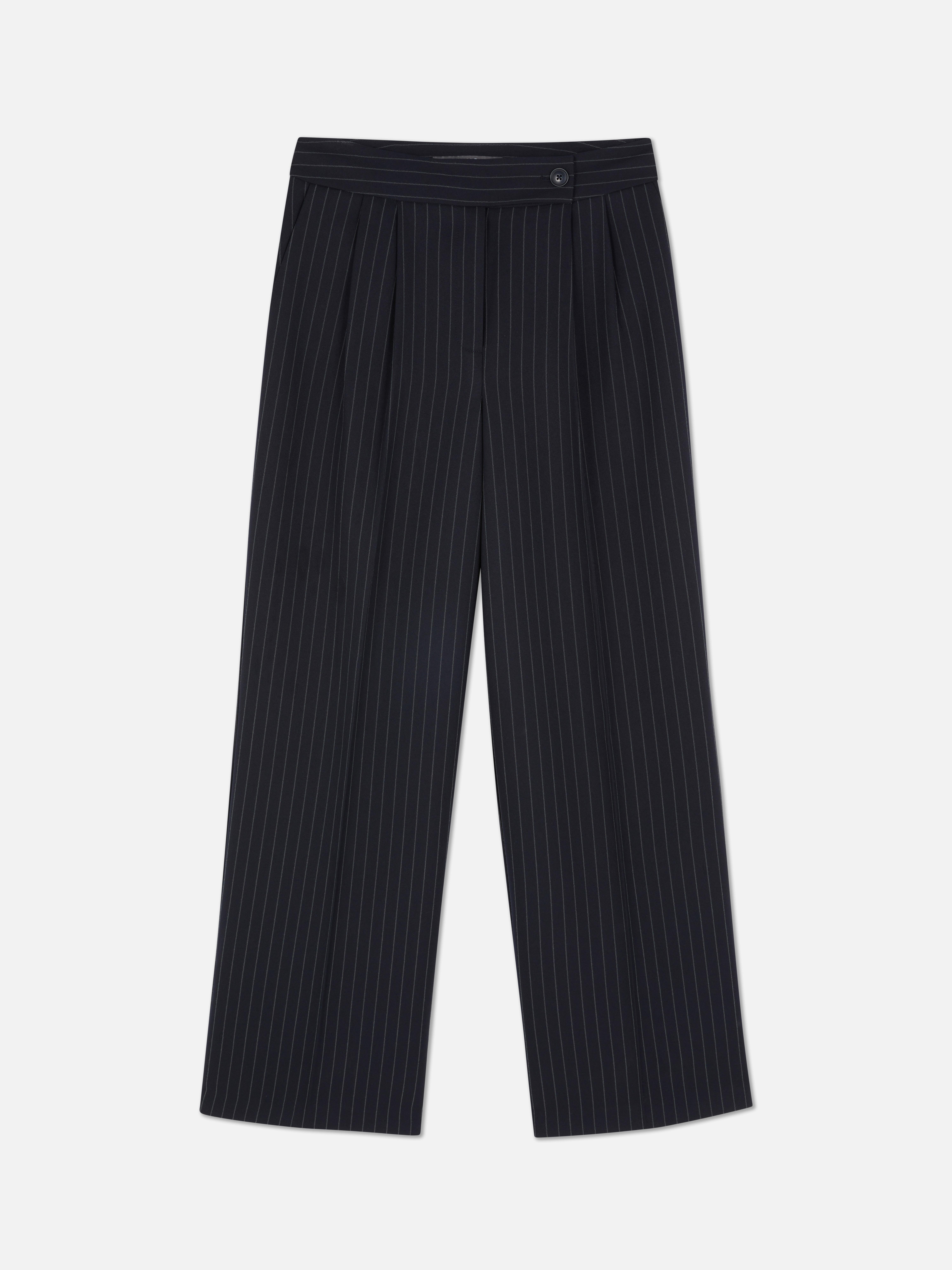 Pantalones anchos de raya diplomática
