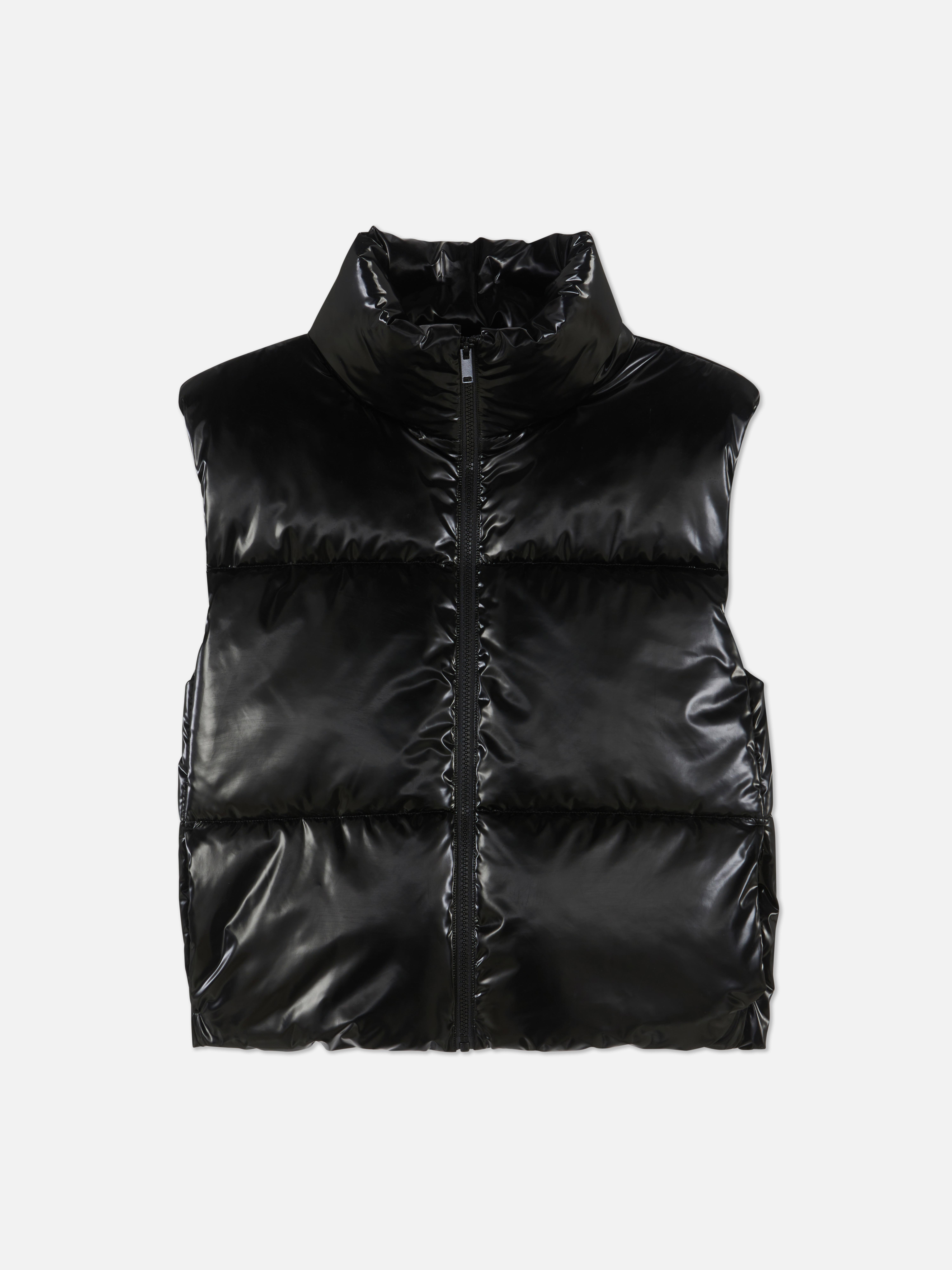 Womens Black Colleen Atwood X Wednesday High Shine Gilet