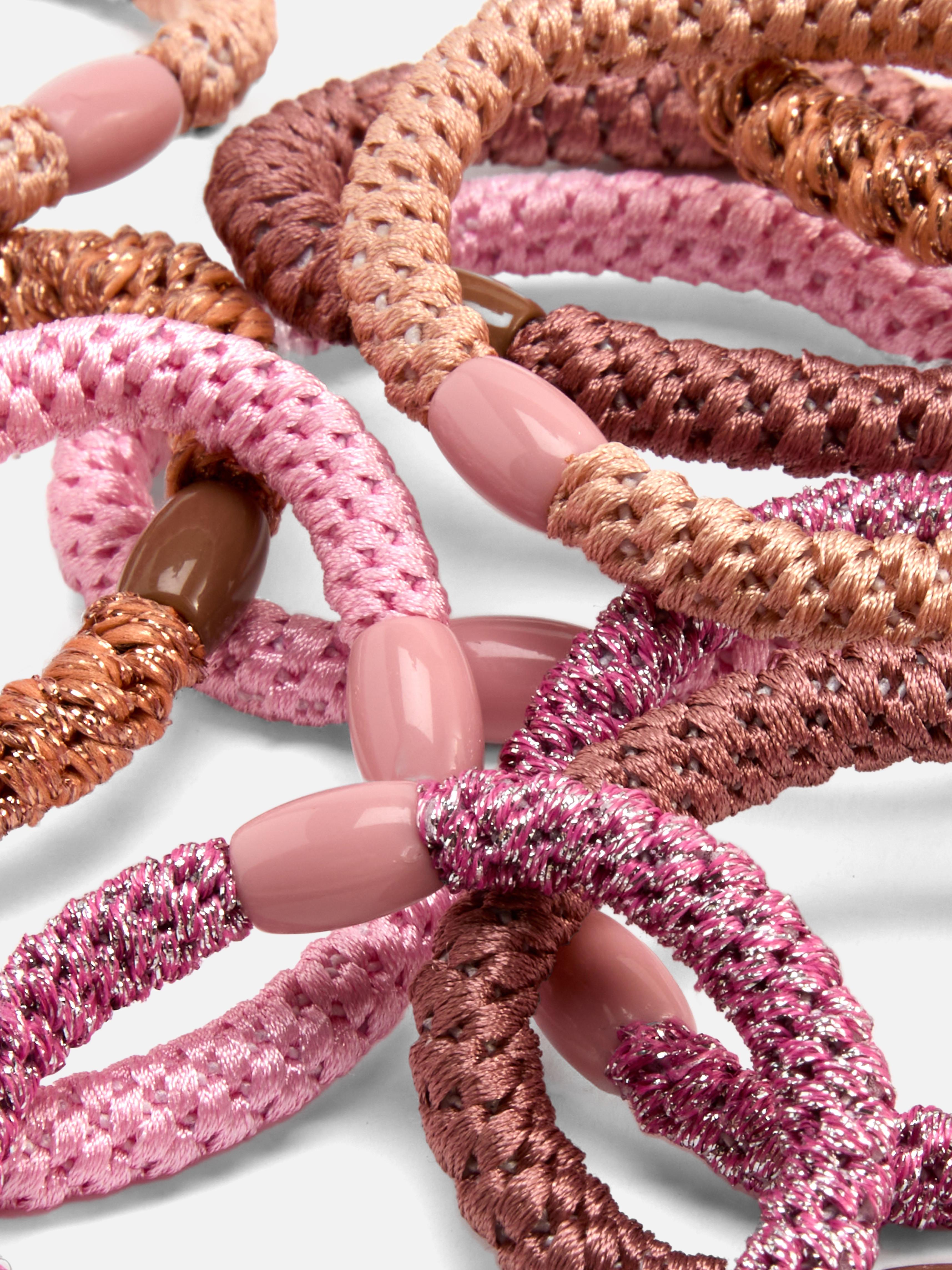 10pk Chunky Elastic Hair Ties