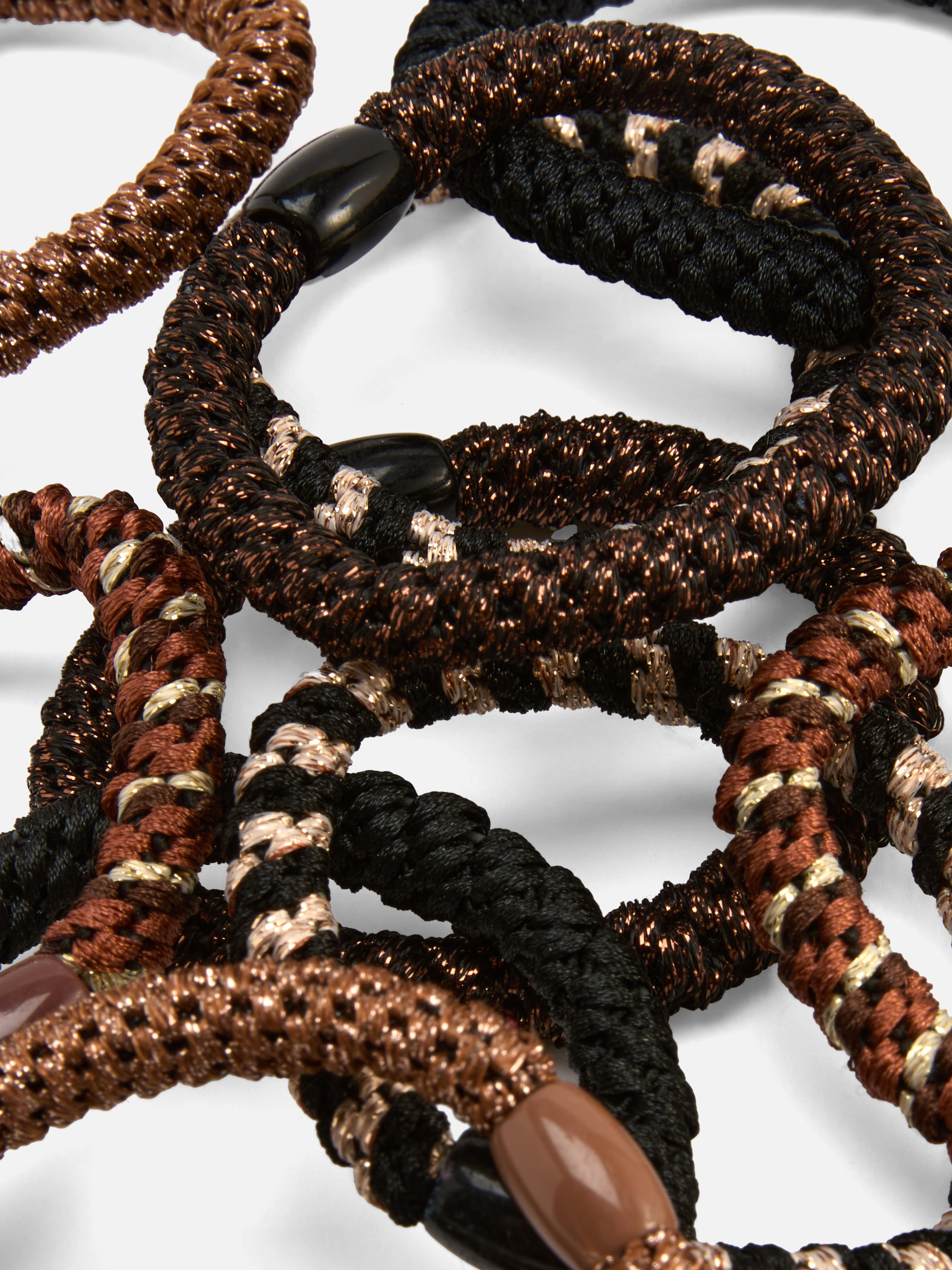 10pk Chunky Elastic Hair Ties