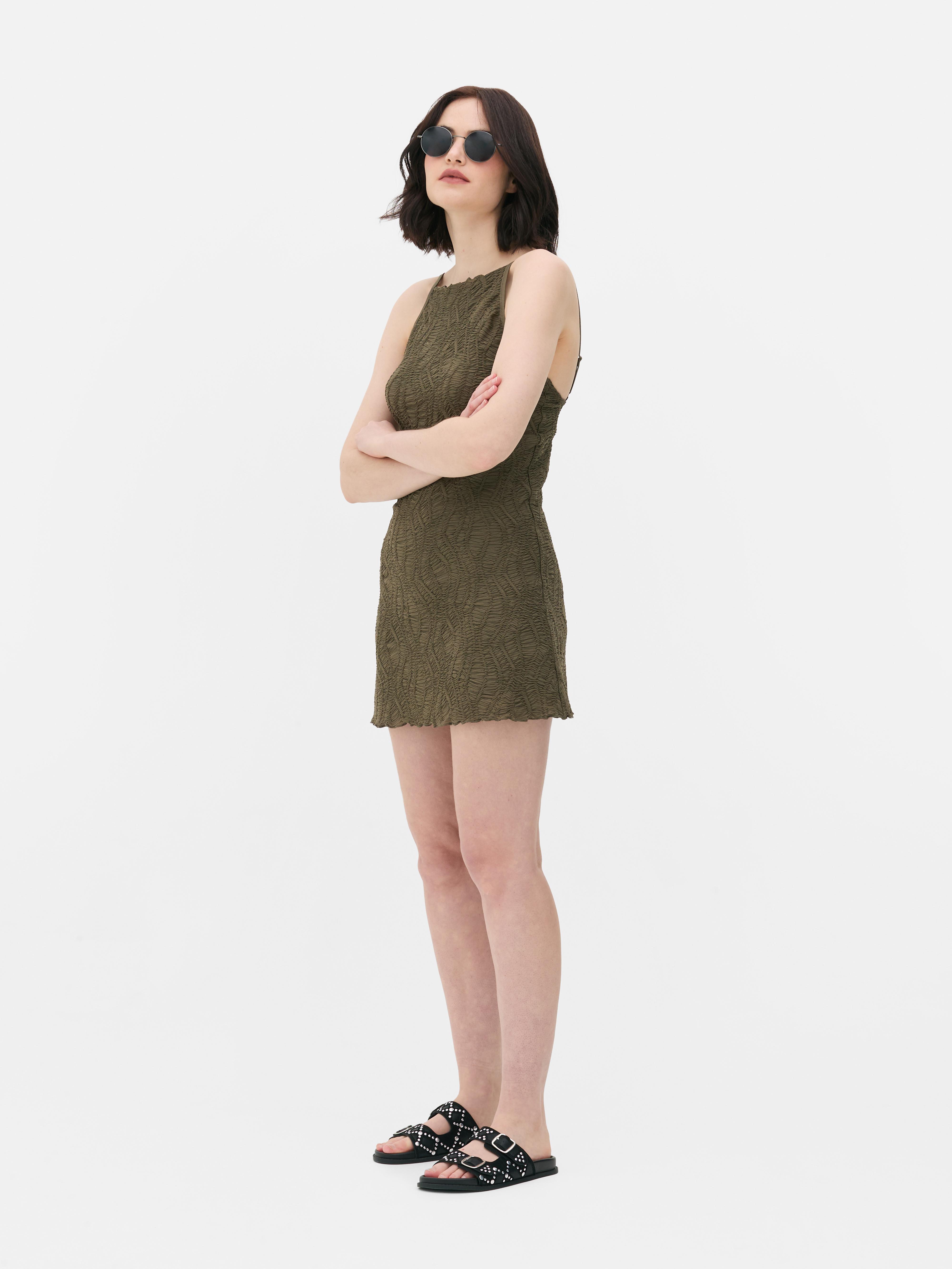 Textured Mini Dress