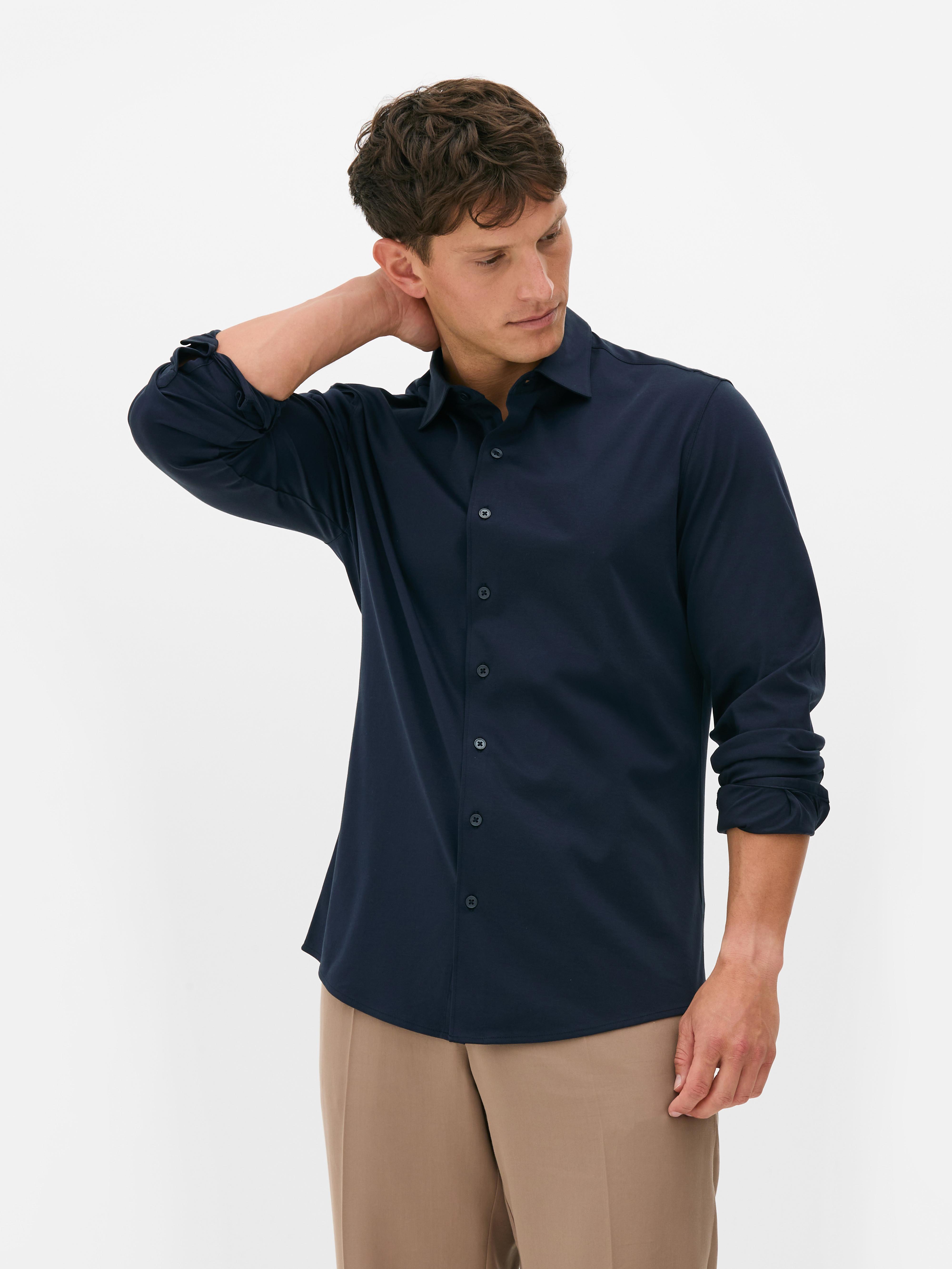 Camicia con bottoni mercerizzata Kem