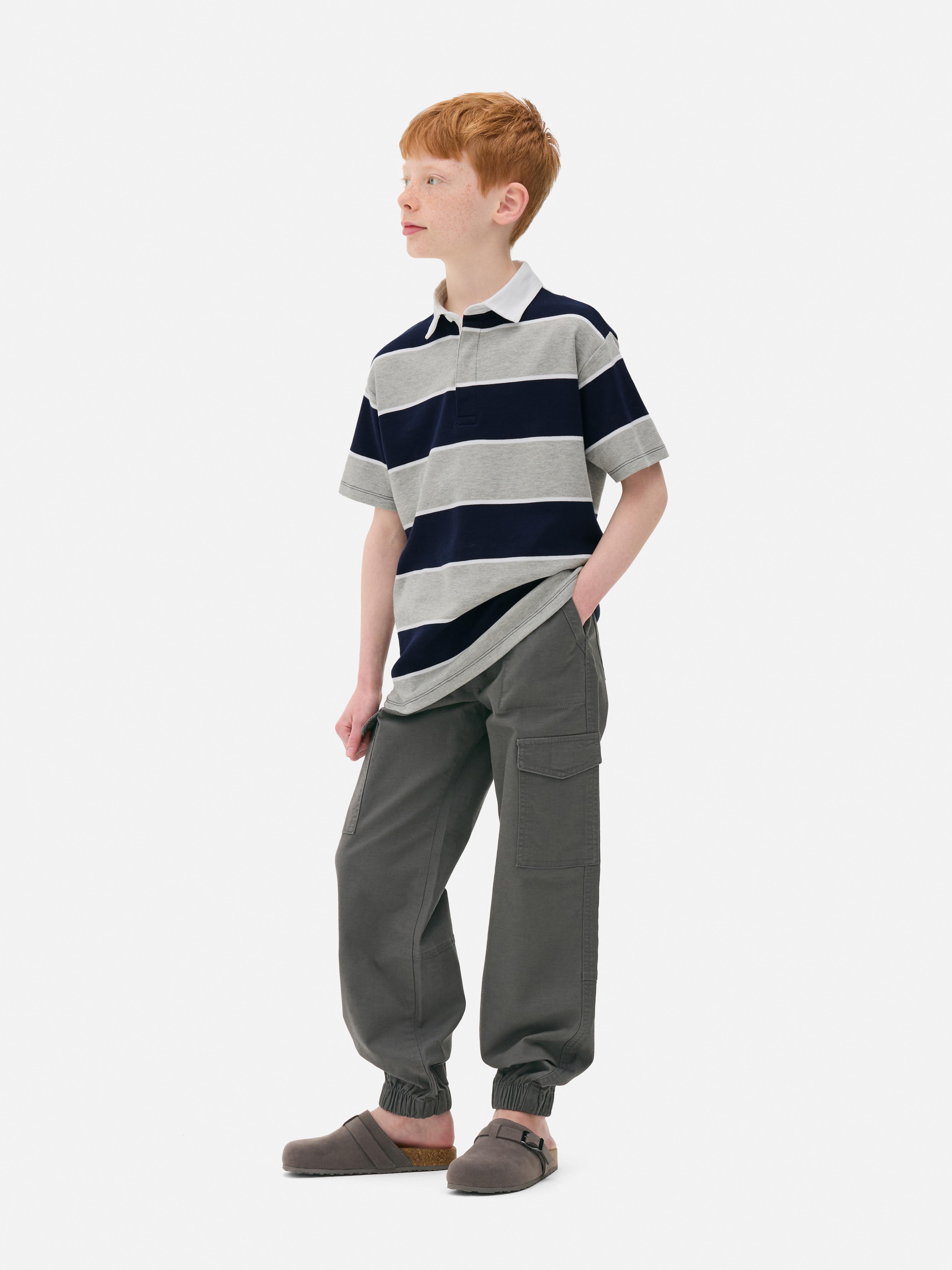 Stripe Rugby Polo Shirt