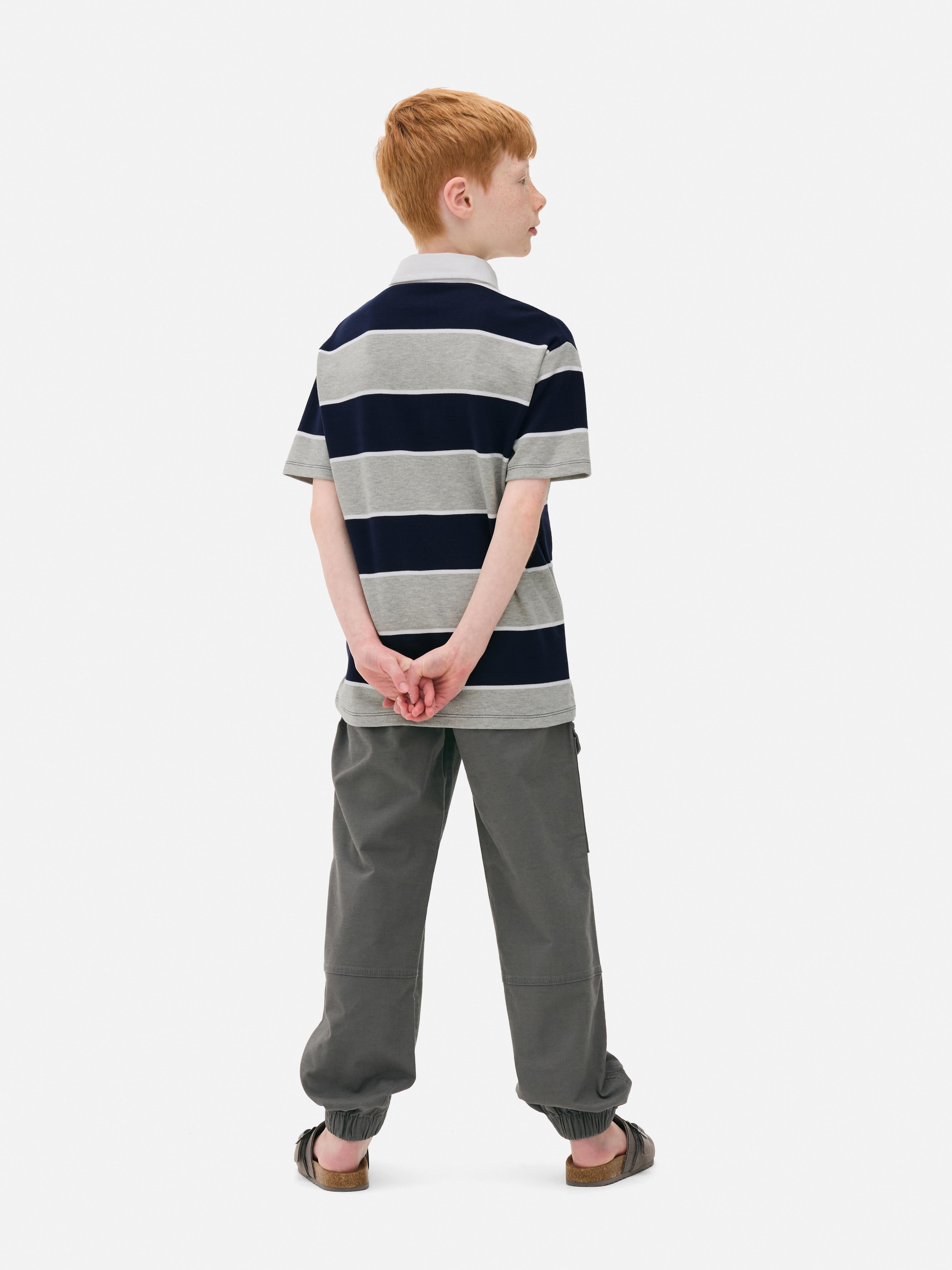 Stripe Rugby Polo Shirt