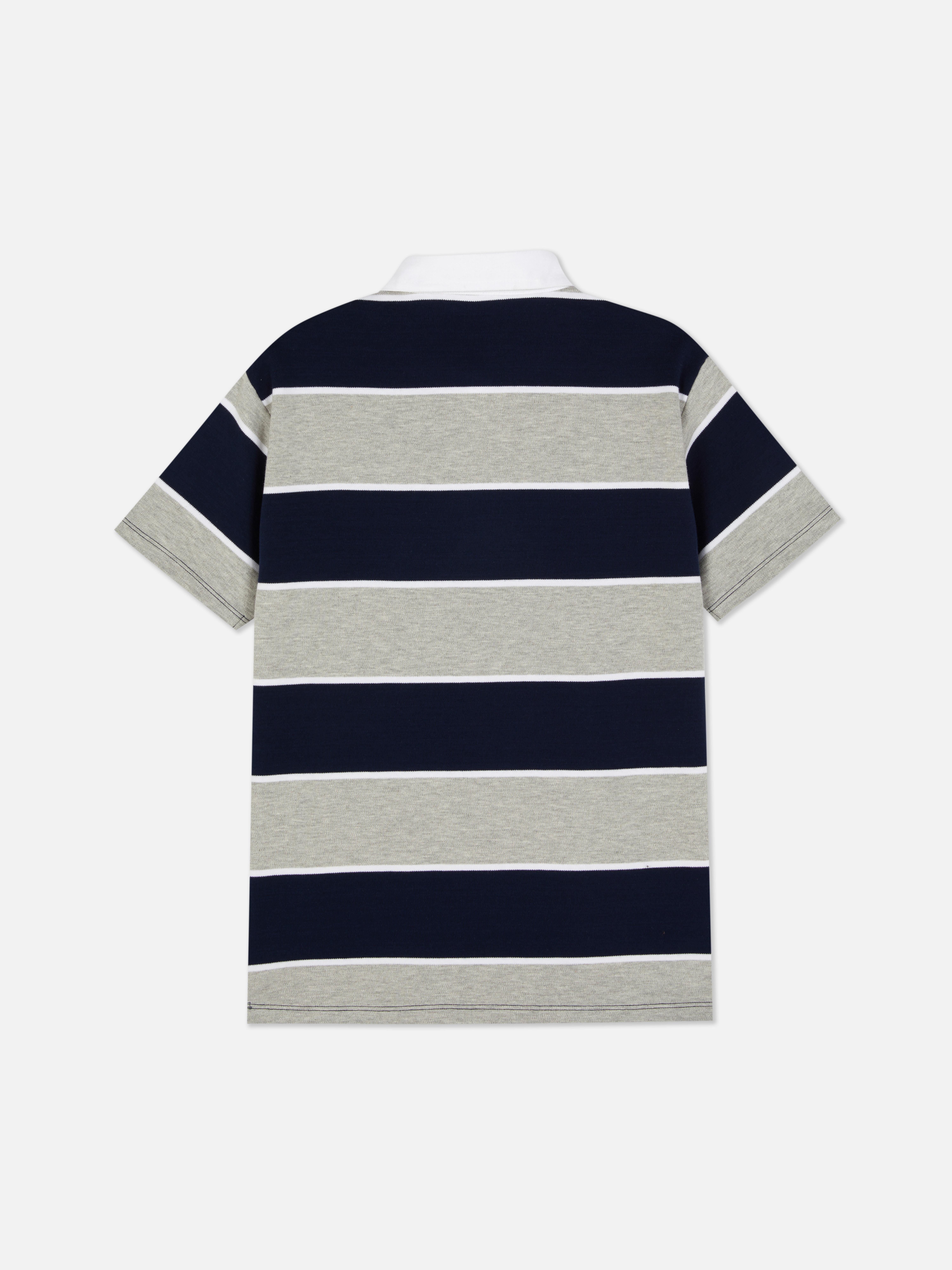 Stripe Rugby Polo Shirt