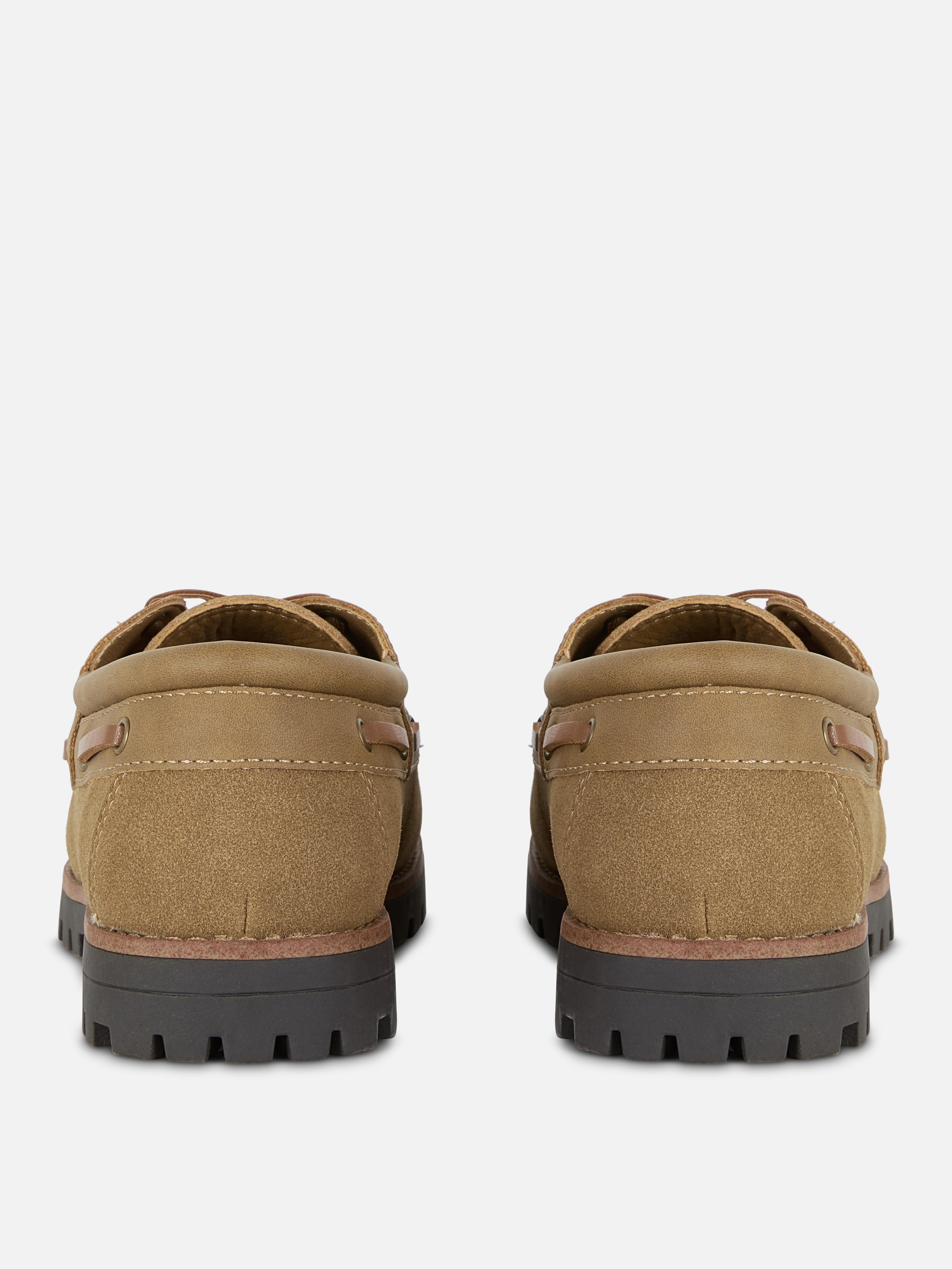 Faux Suede Boat Shoe