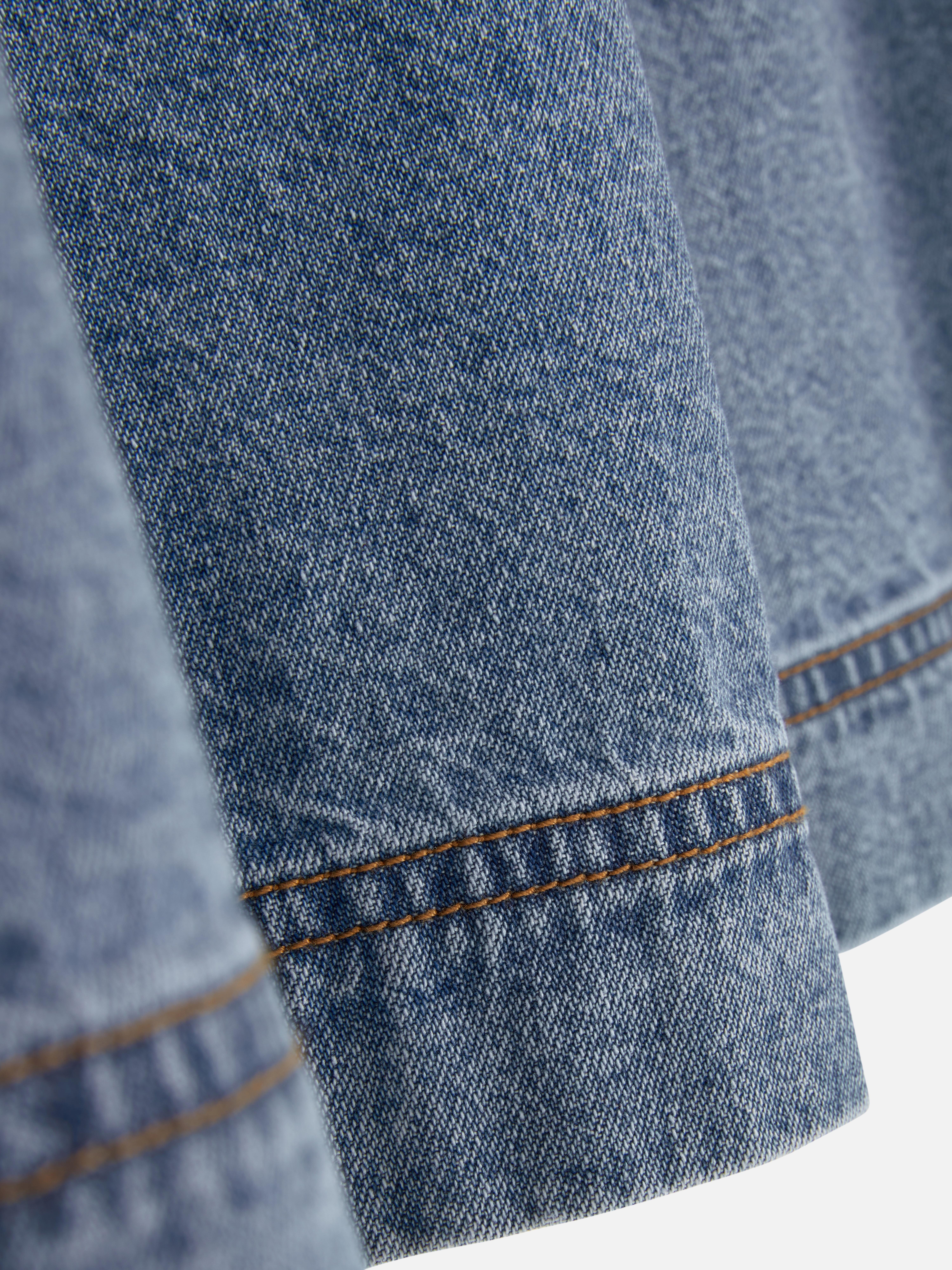 Gonna longuette in denim svasata