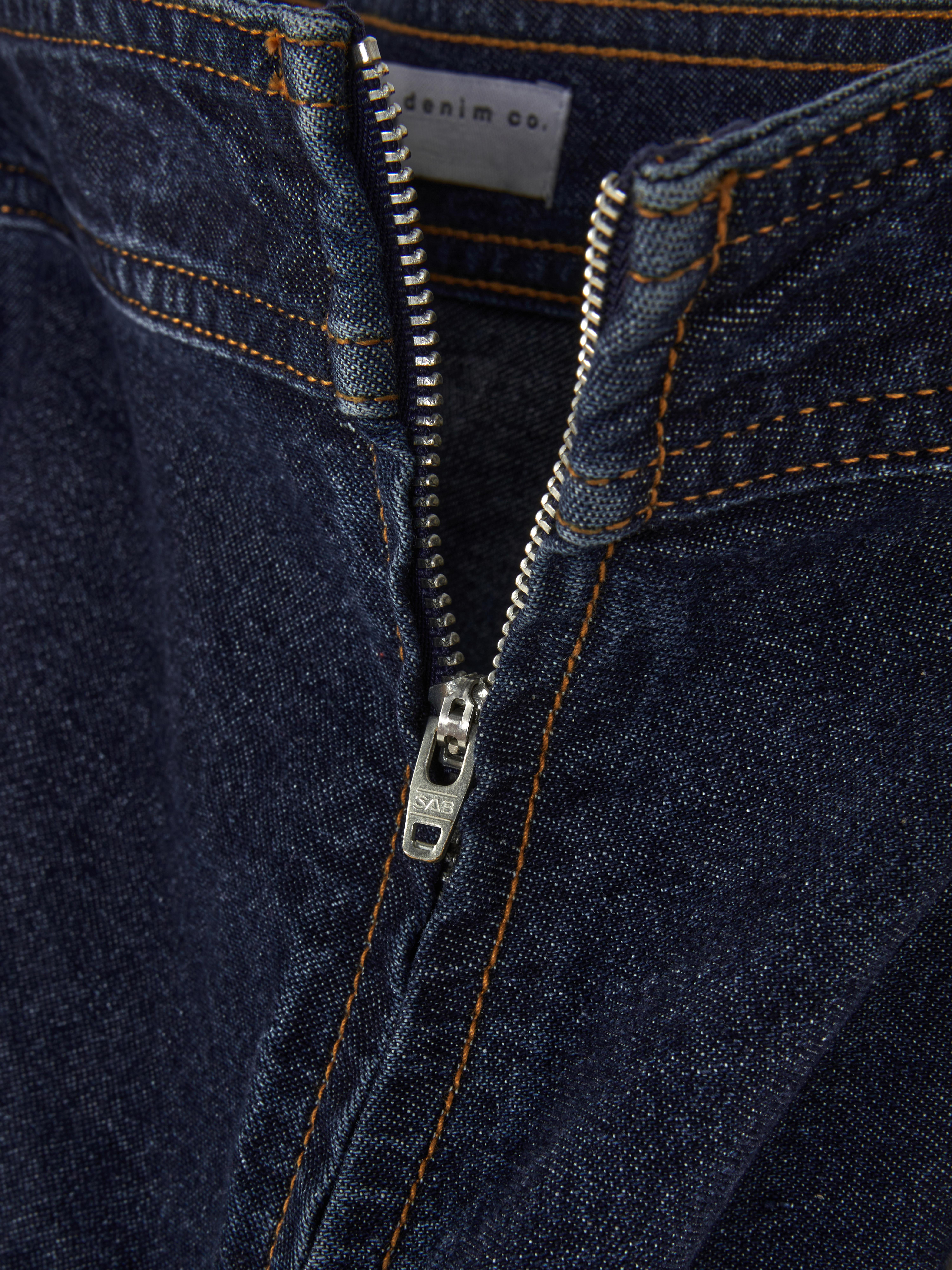 Fustă midi evazată din denim