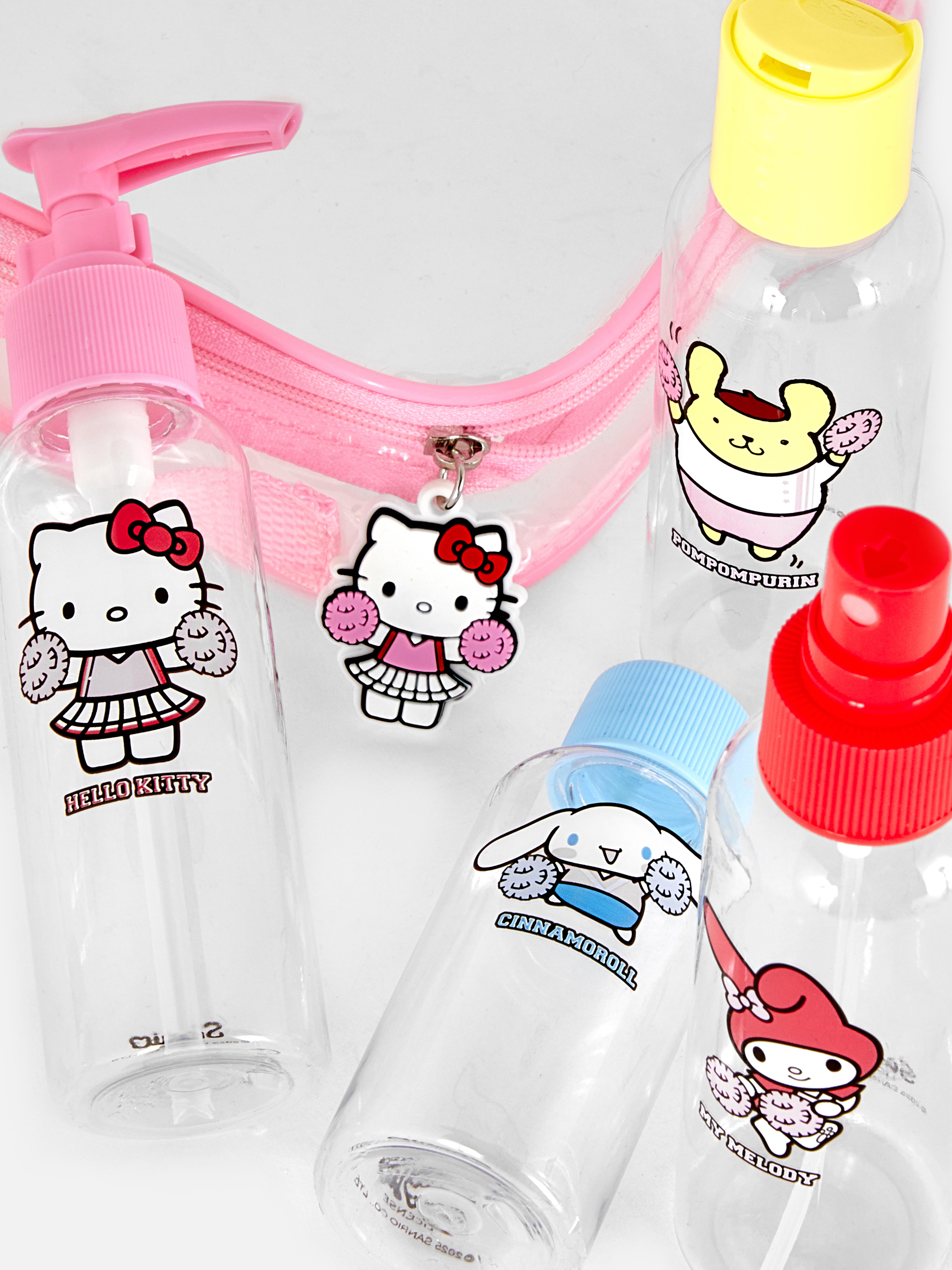 Butelki podróżne z motywem Hello Kitty i przyjaciół