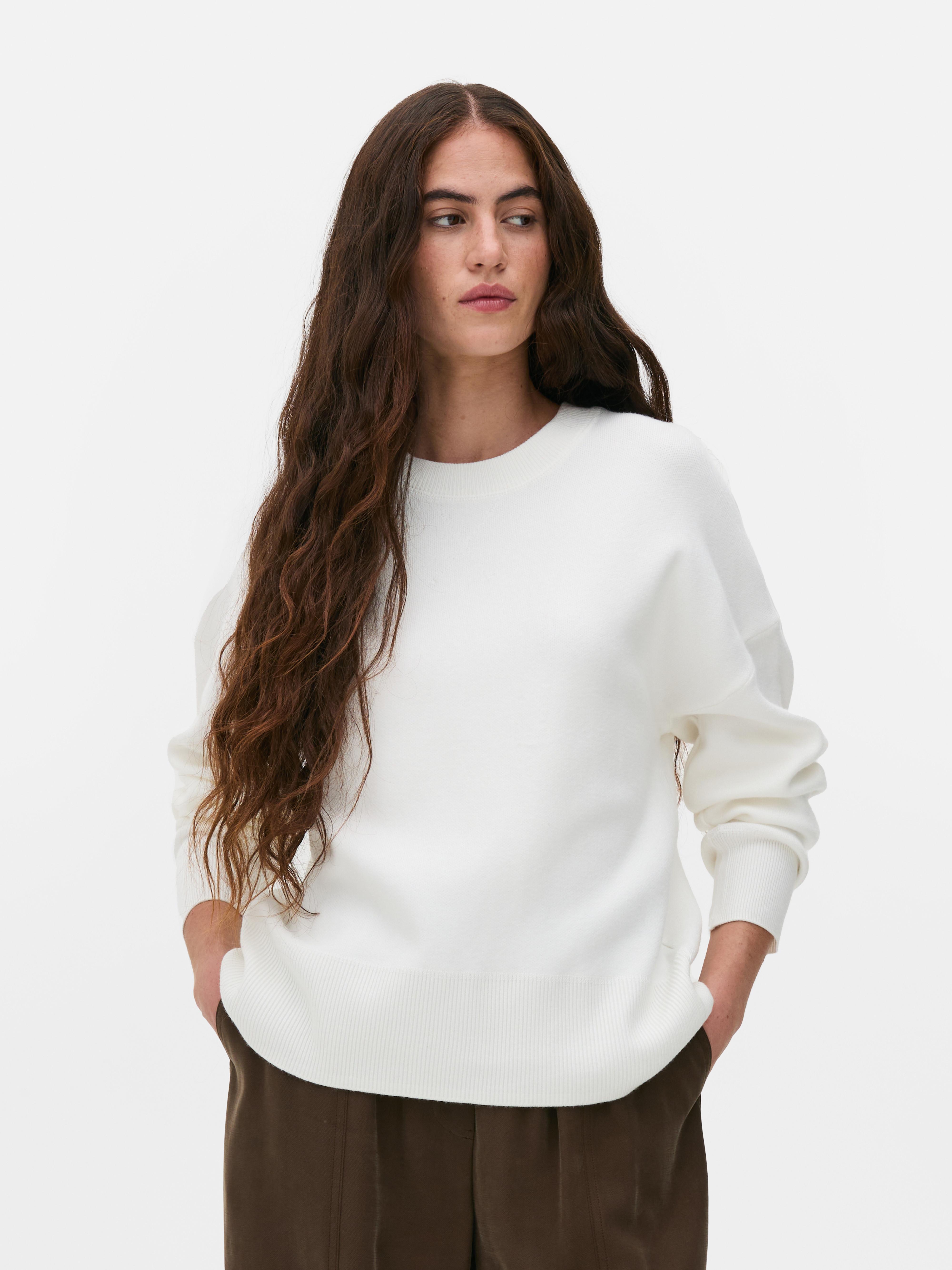 Pull en maille à col ras du cou
