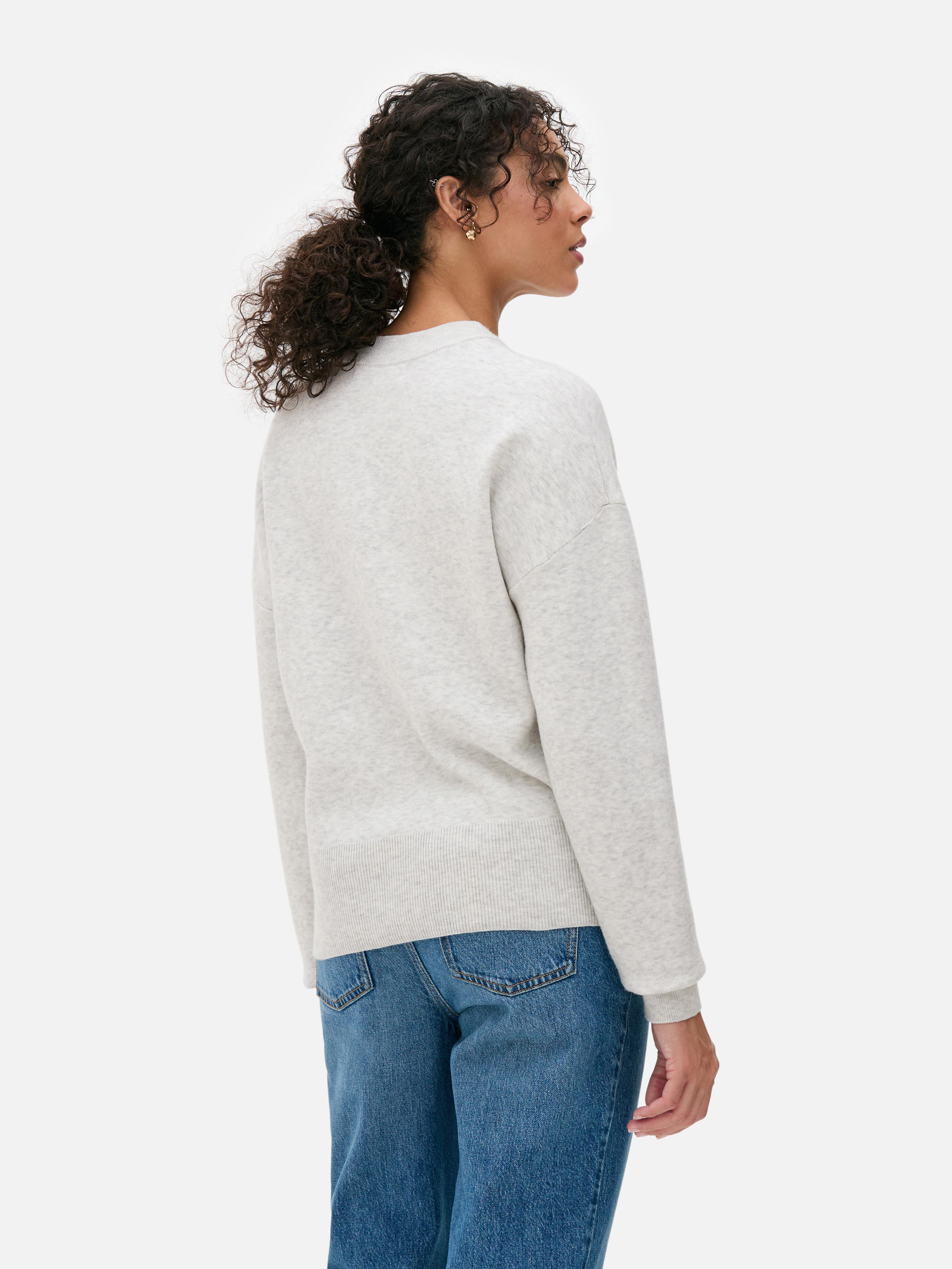 Pull en maille à col ras du cou