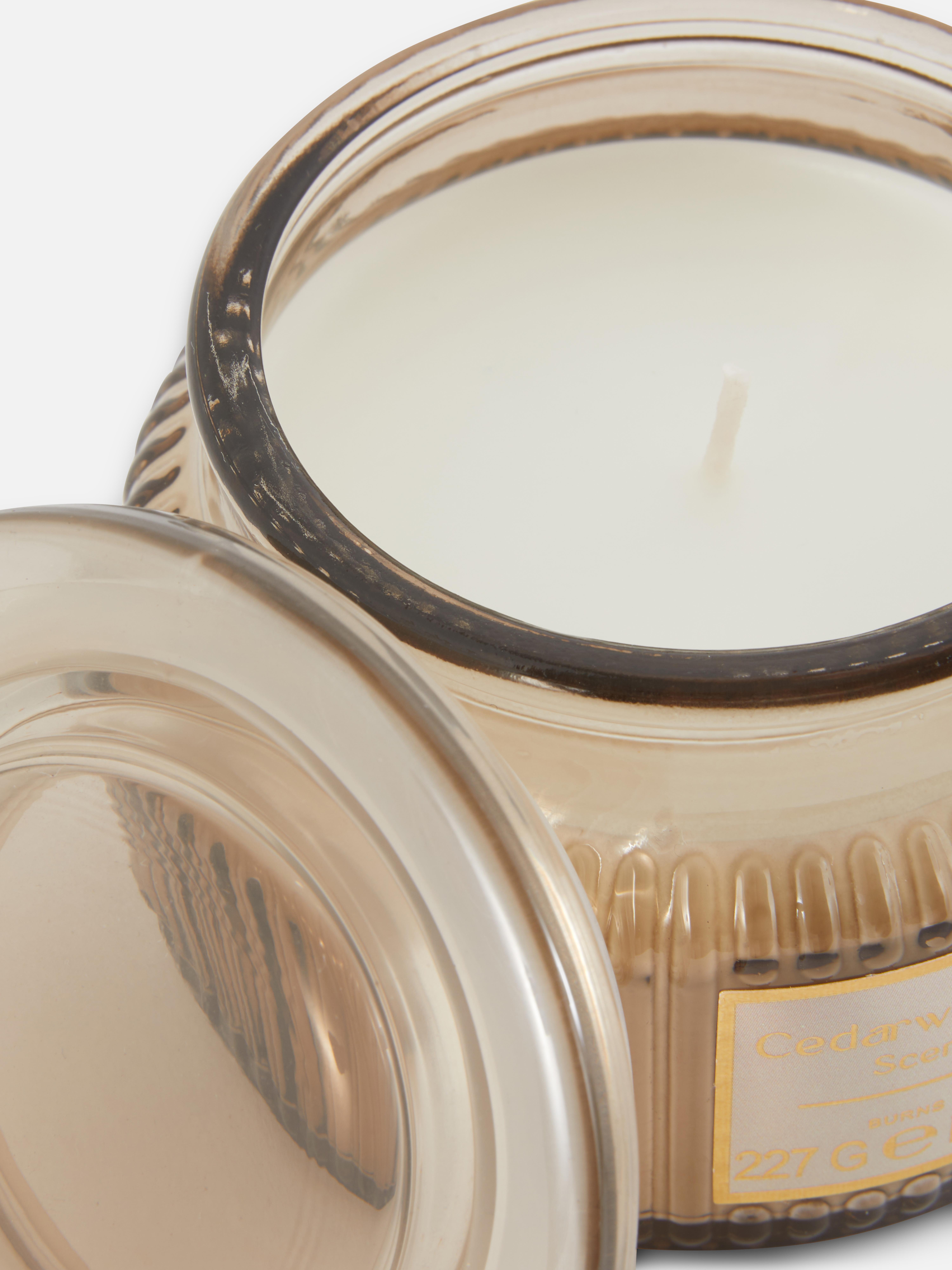 Scented Candle In Fluted Jar
