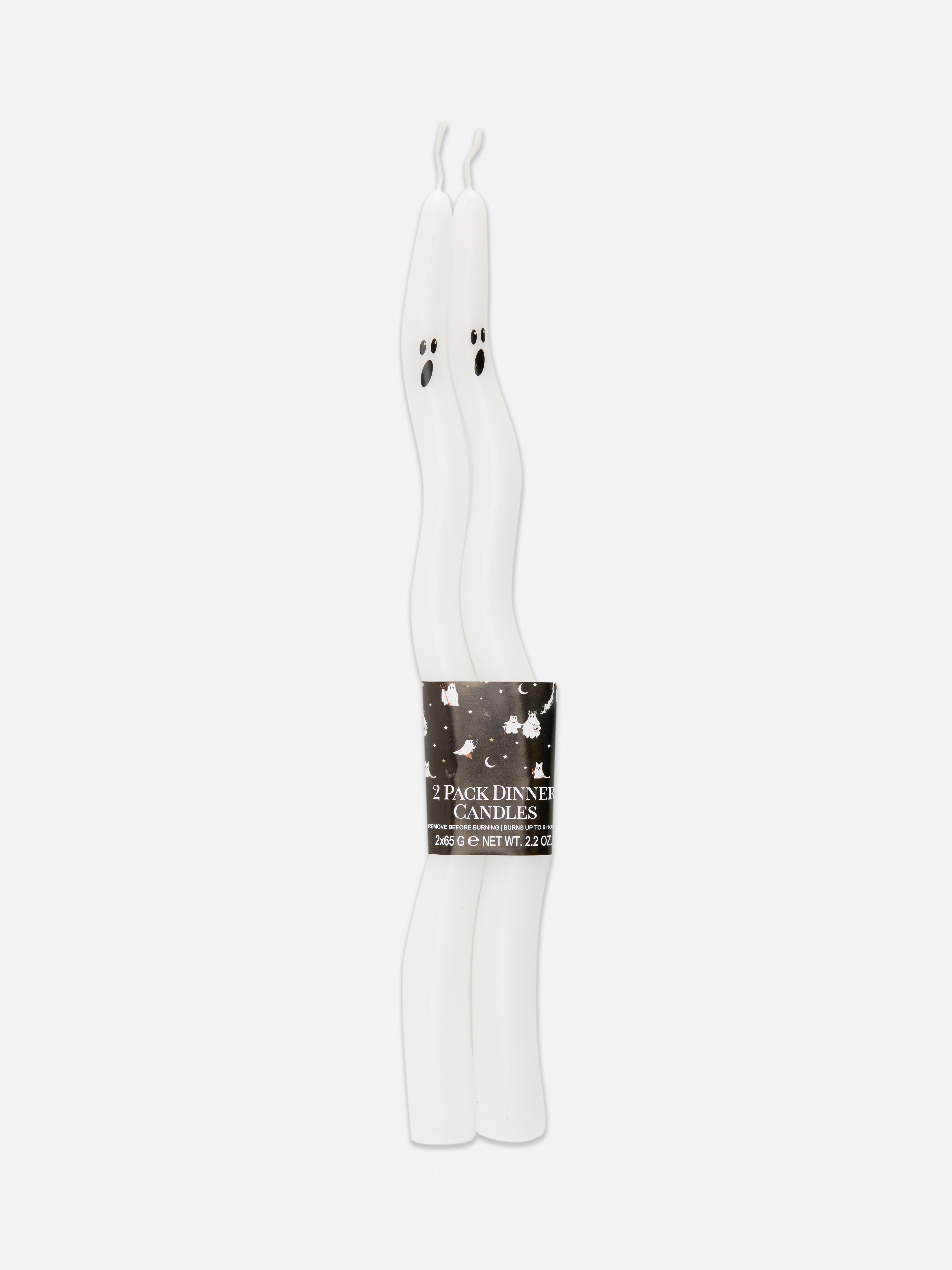 2pk Ghost Wave Dinner Candles