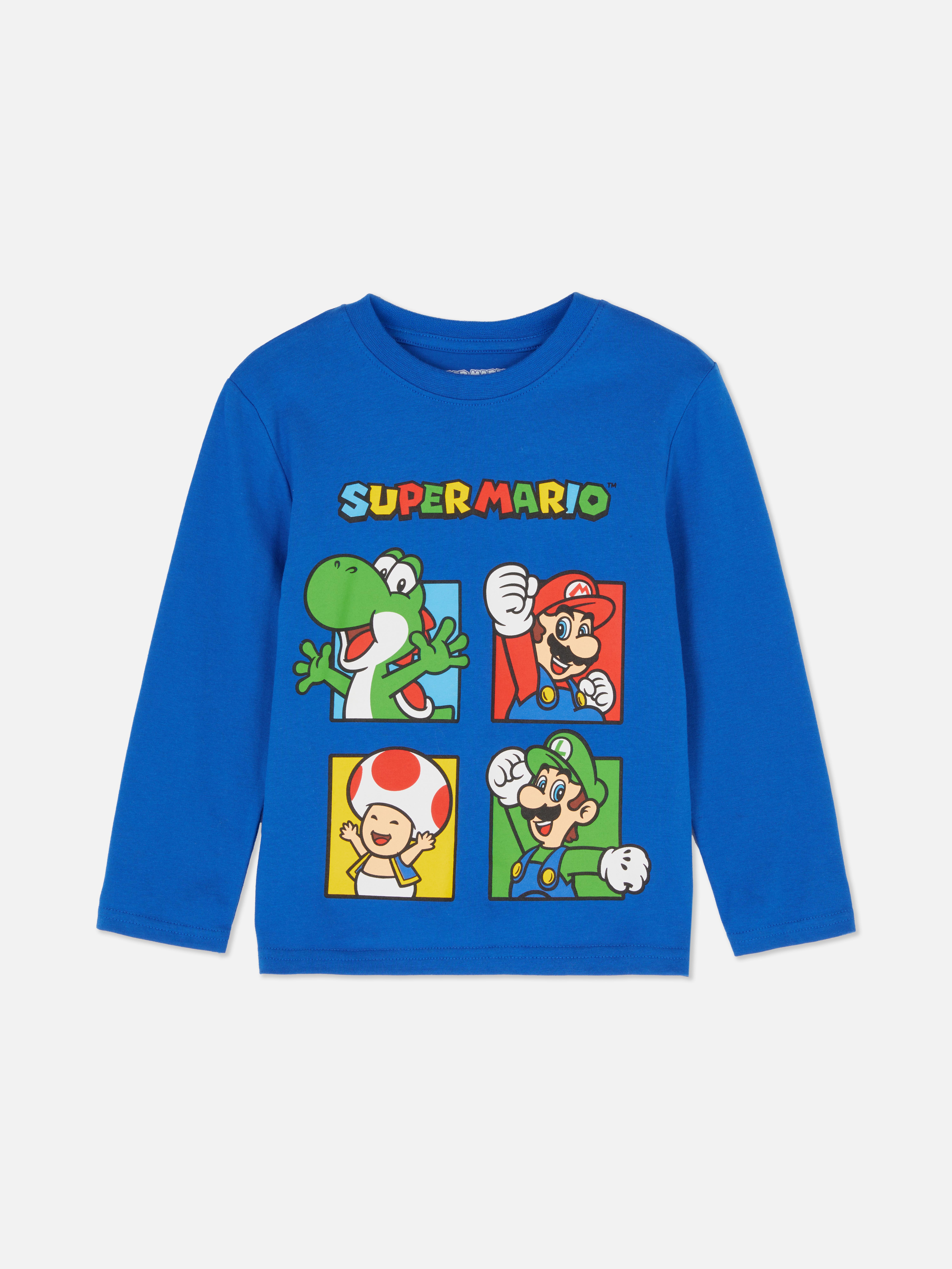 18 mois–8 ans | T-shirt à manches longues Super Mario World