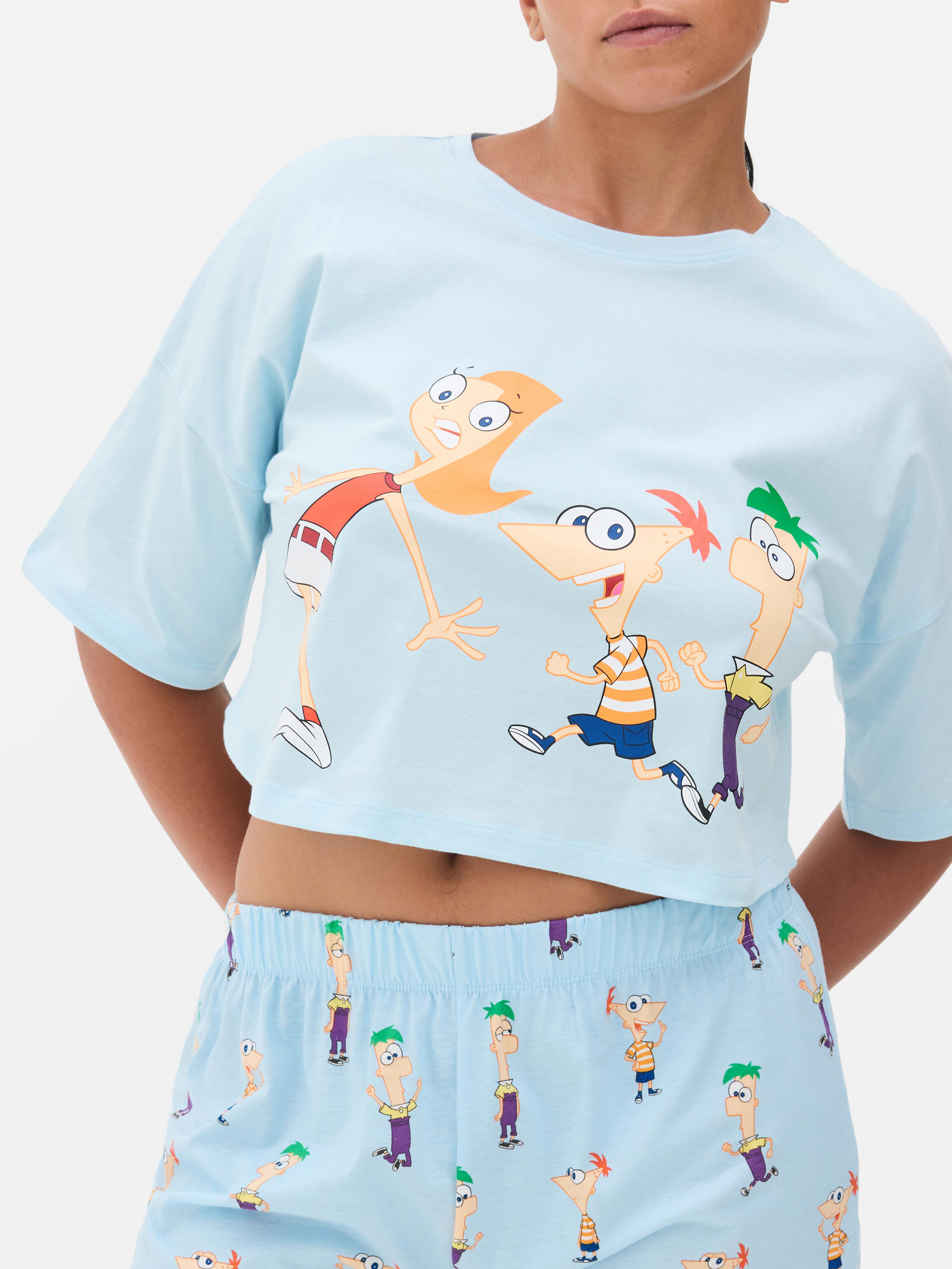 Pijama calções Disney Phineas e Ferb