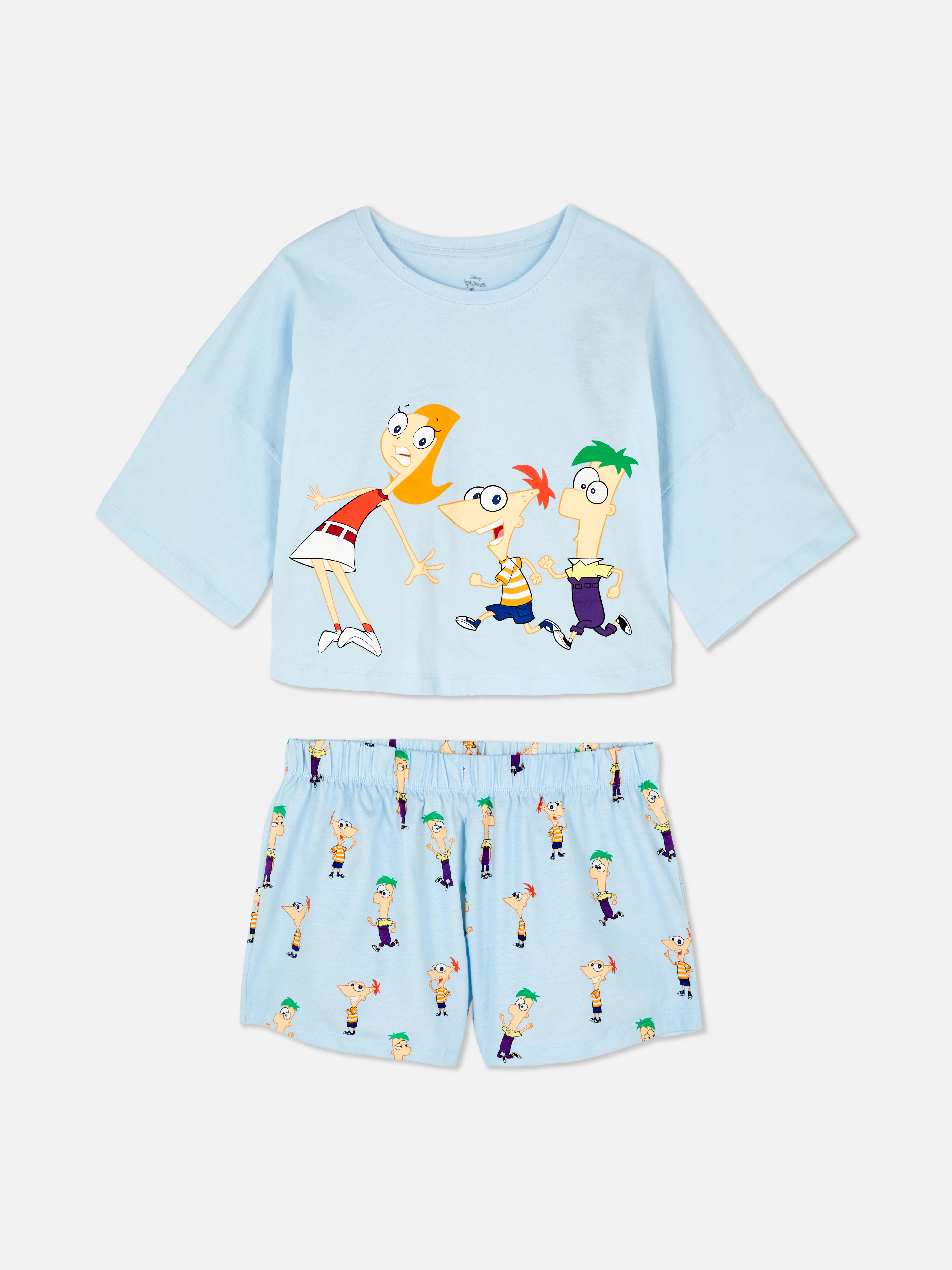 Pijama calções Disney Phineas e Ferb