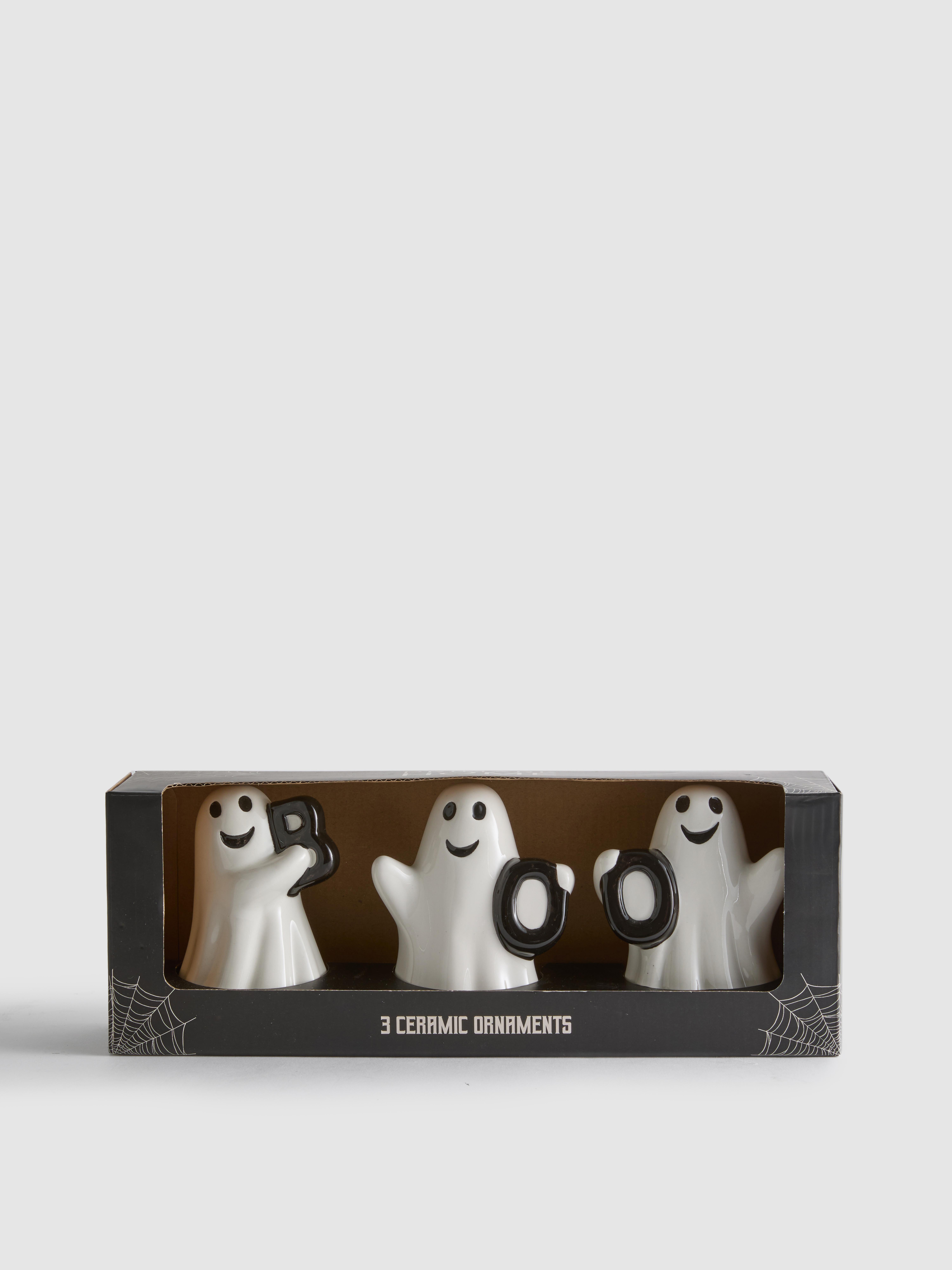 3pk Ghost Ornaments