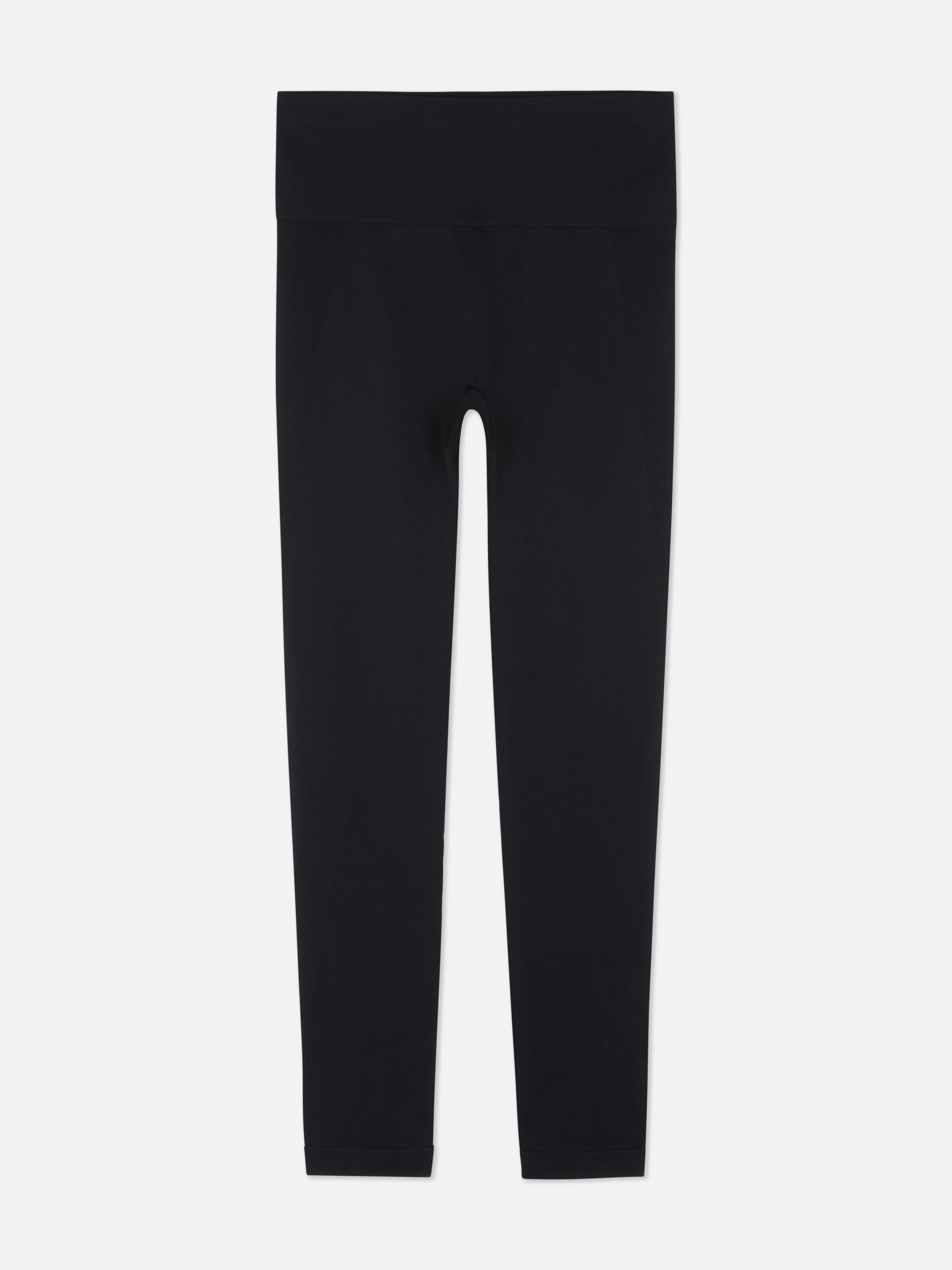 High Waisted Seamless Leggings - Black