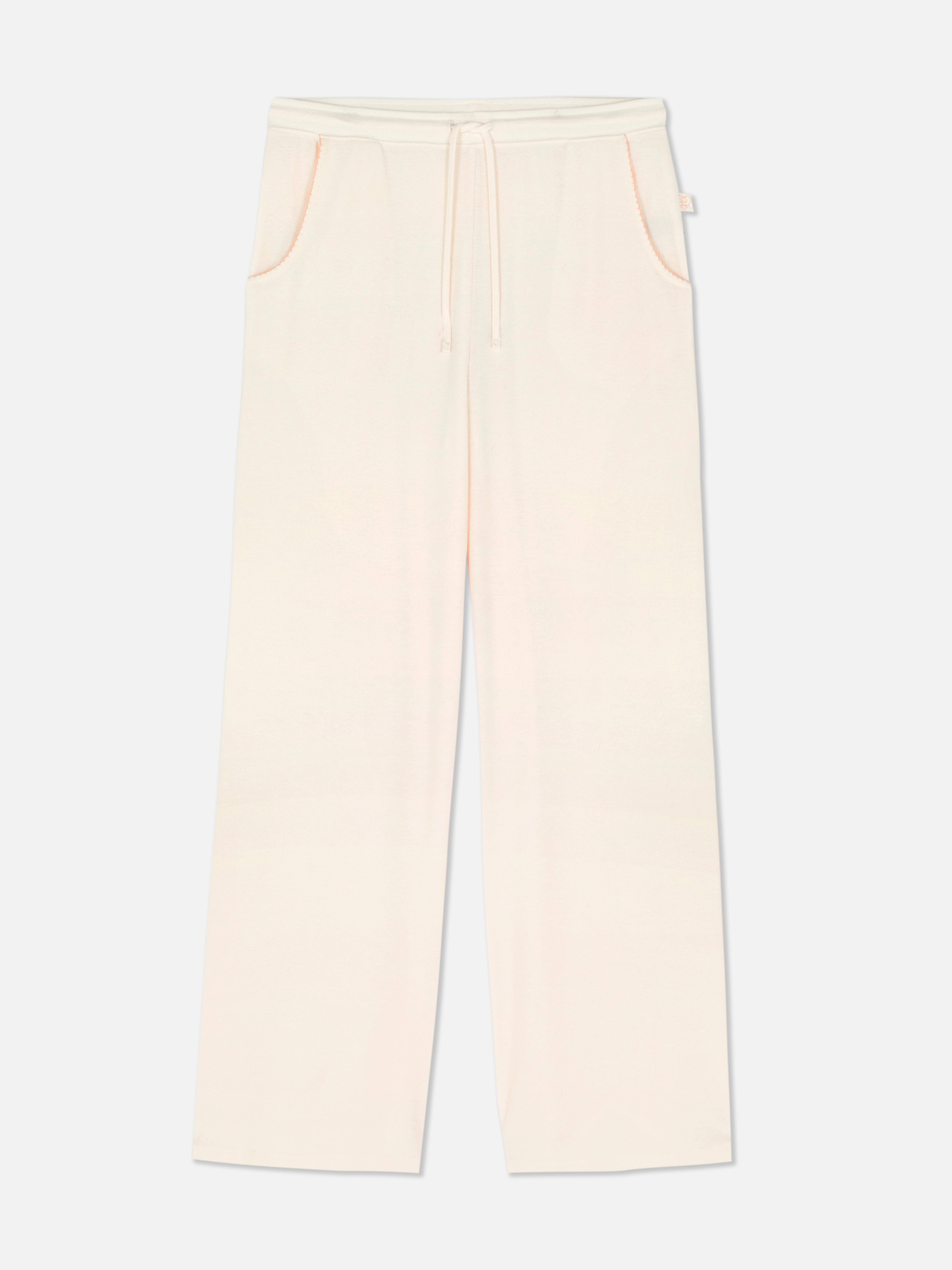 Wide Leg Pointelle Pyjama Bottoms