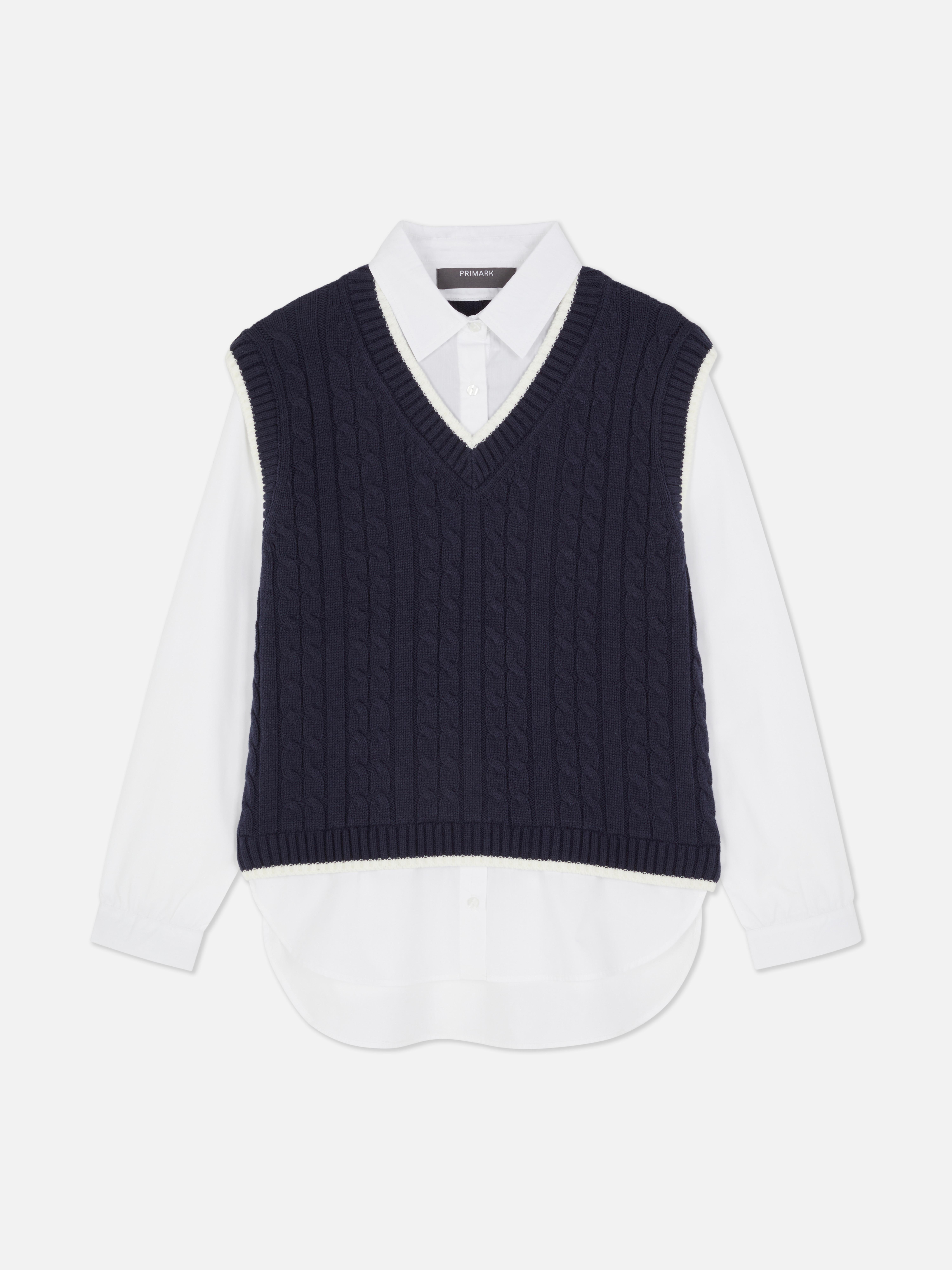 Camisa 2 en 1 a capas