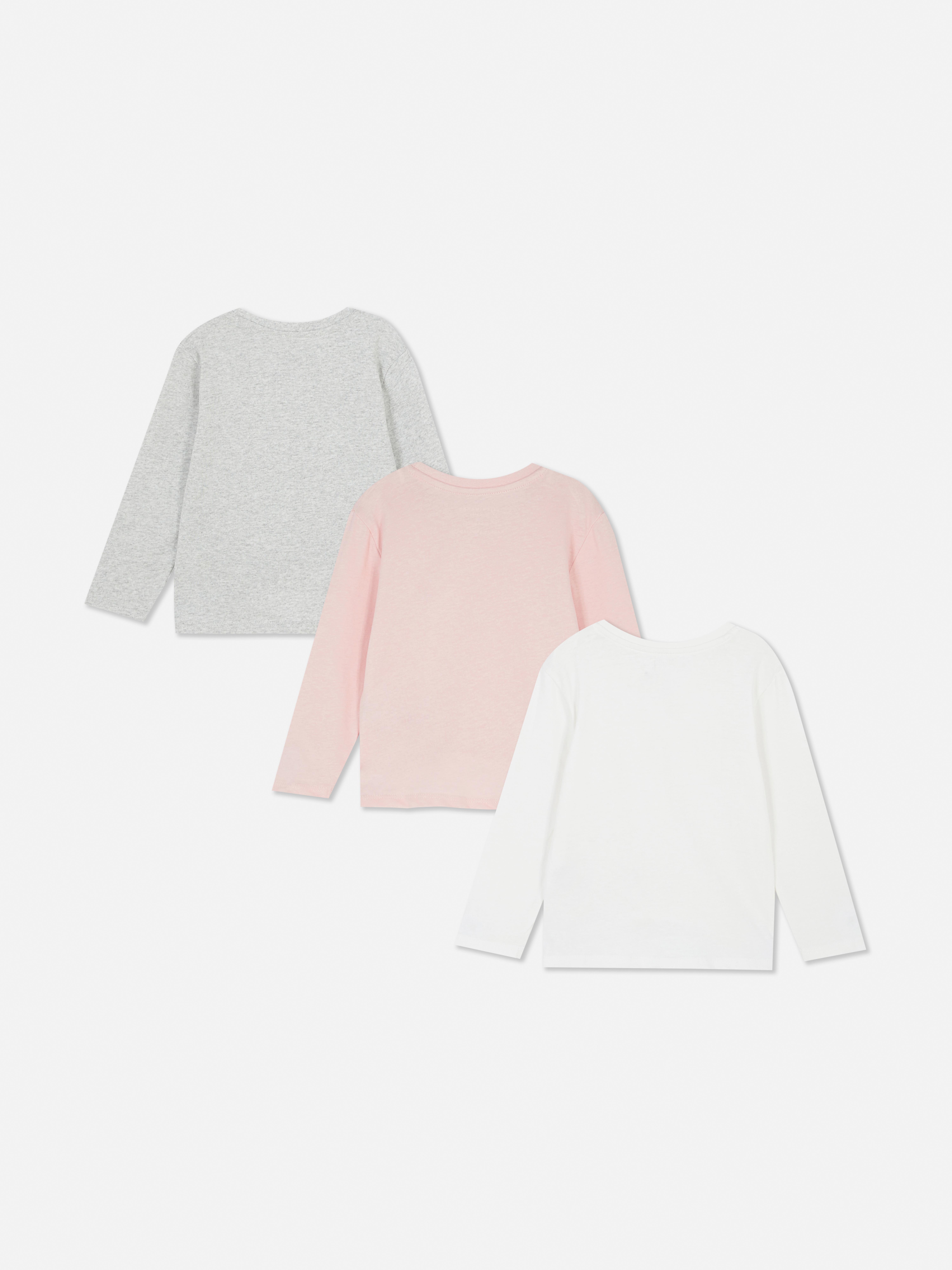 0–36 mois | Lot de 3 t-shirts à manches longues