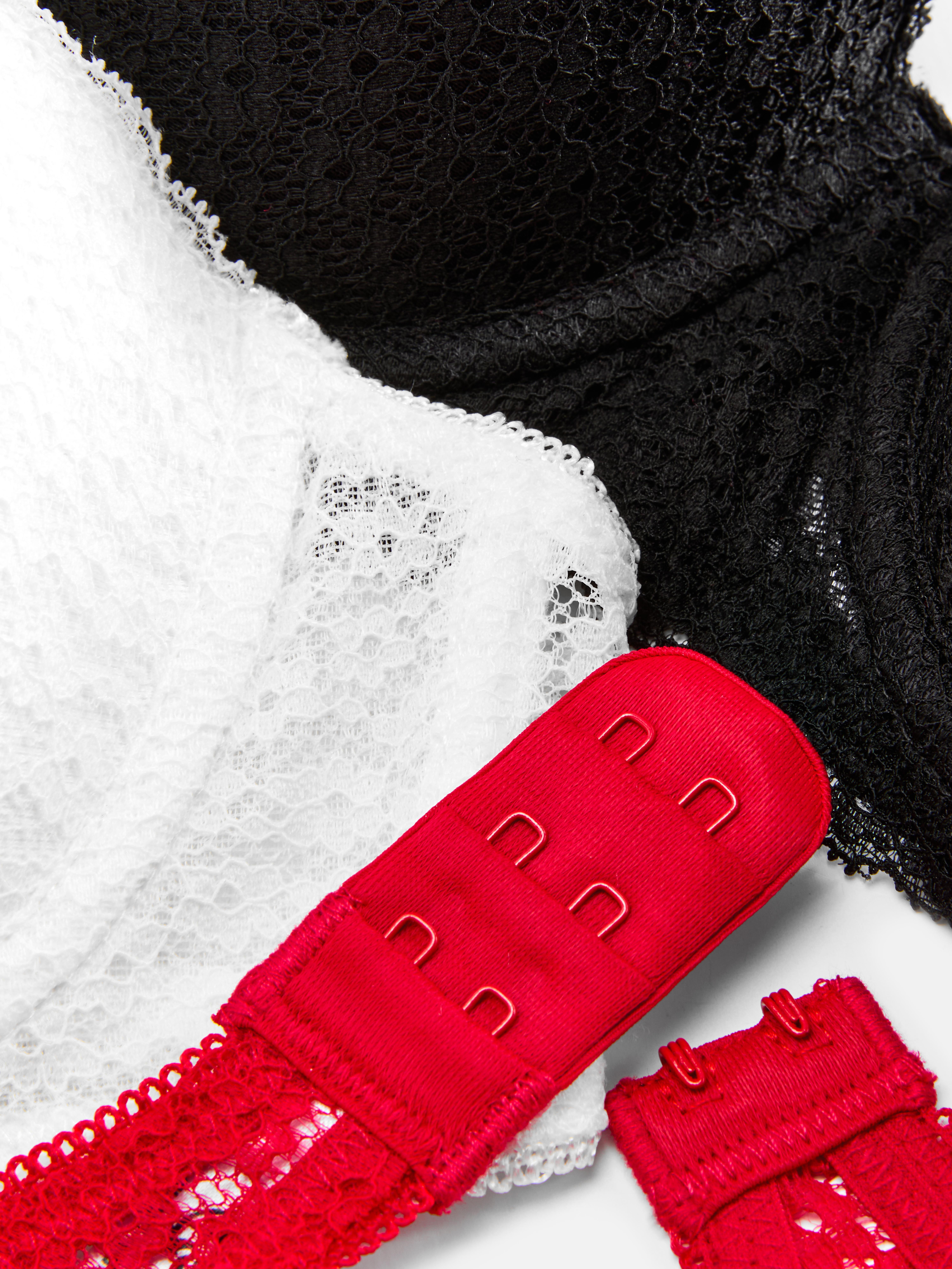 3pk Lace Balcony Bras