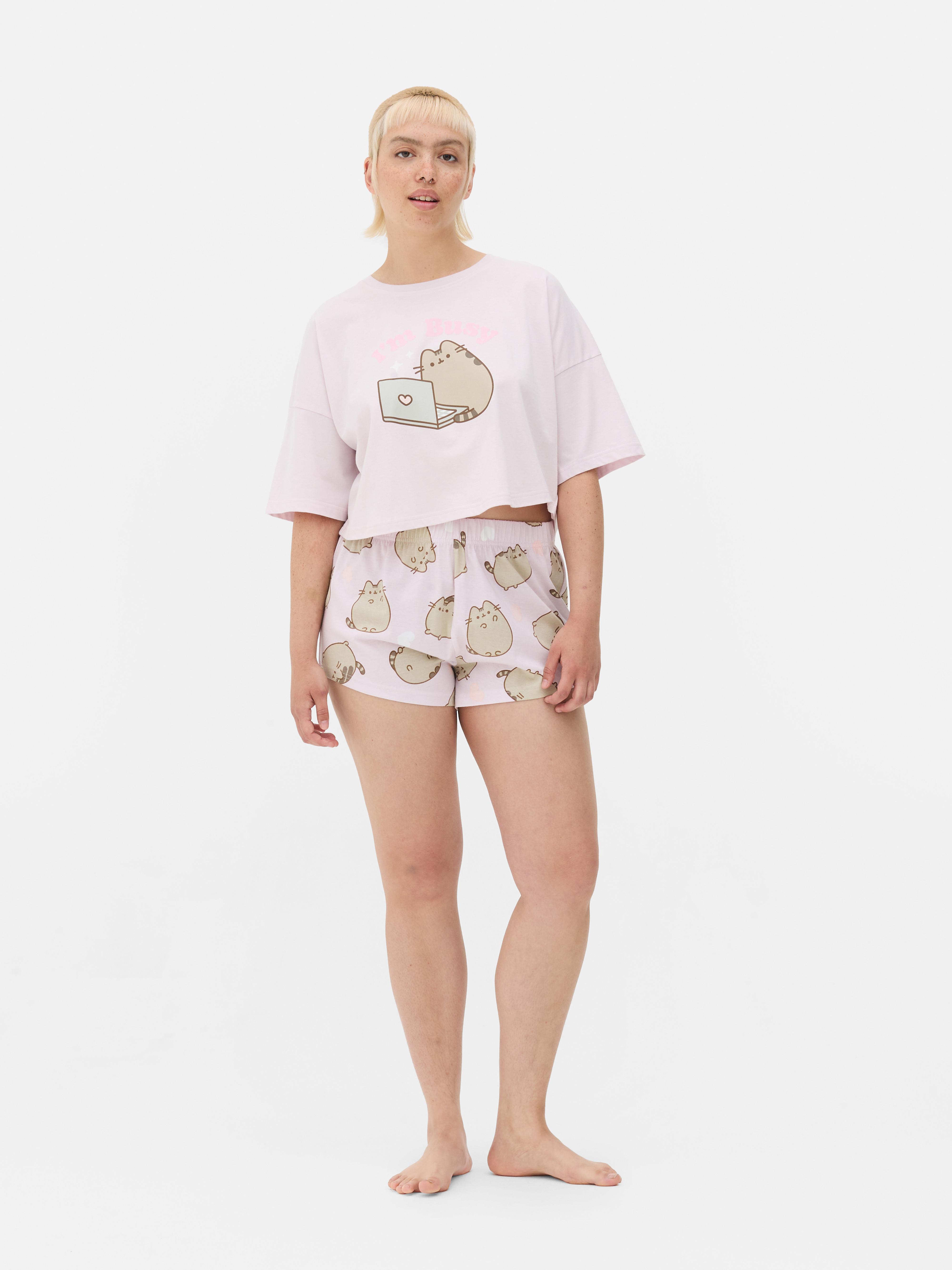 Pijama corto gráfico de Pusheen