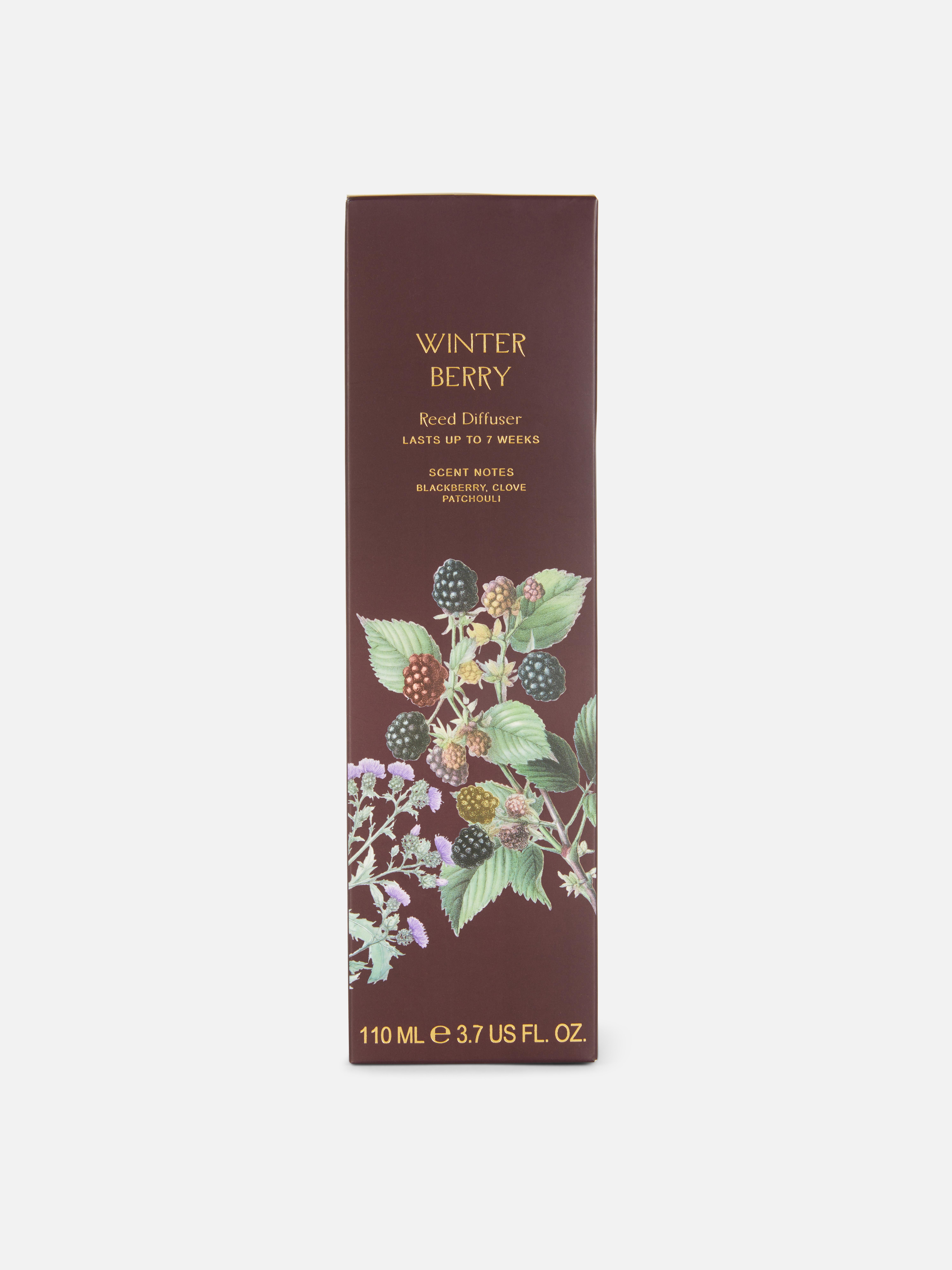 Winter Fruit Reed Diffuser In Hexagonal Glass Jar