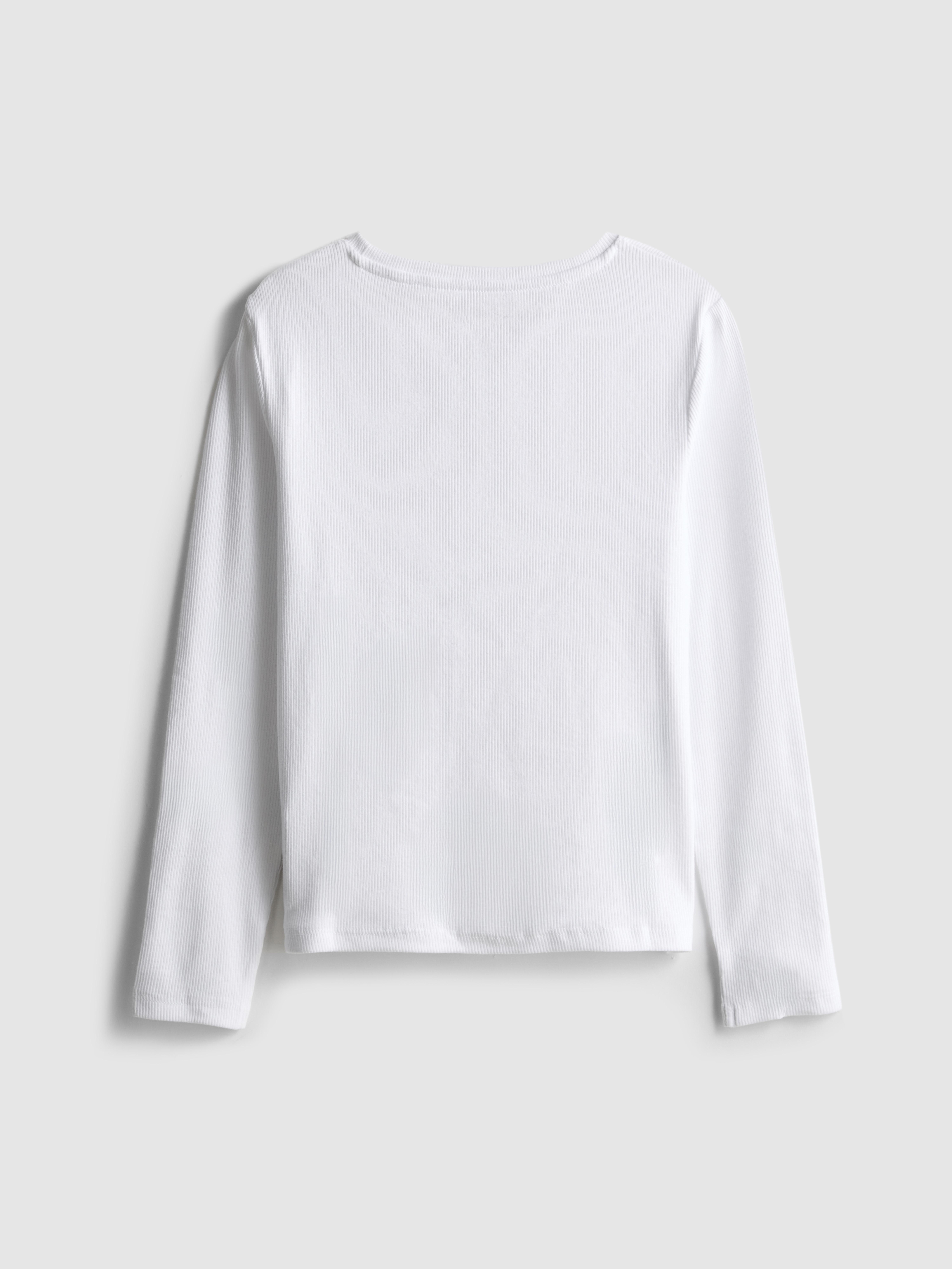 7-15yrs | Ribbed Long-Sleeve T-Shirt