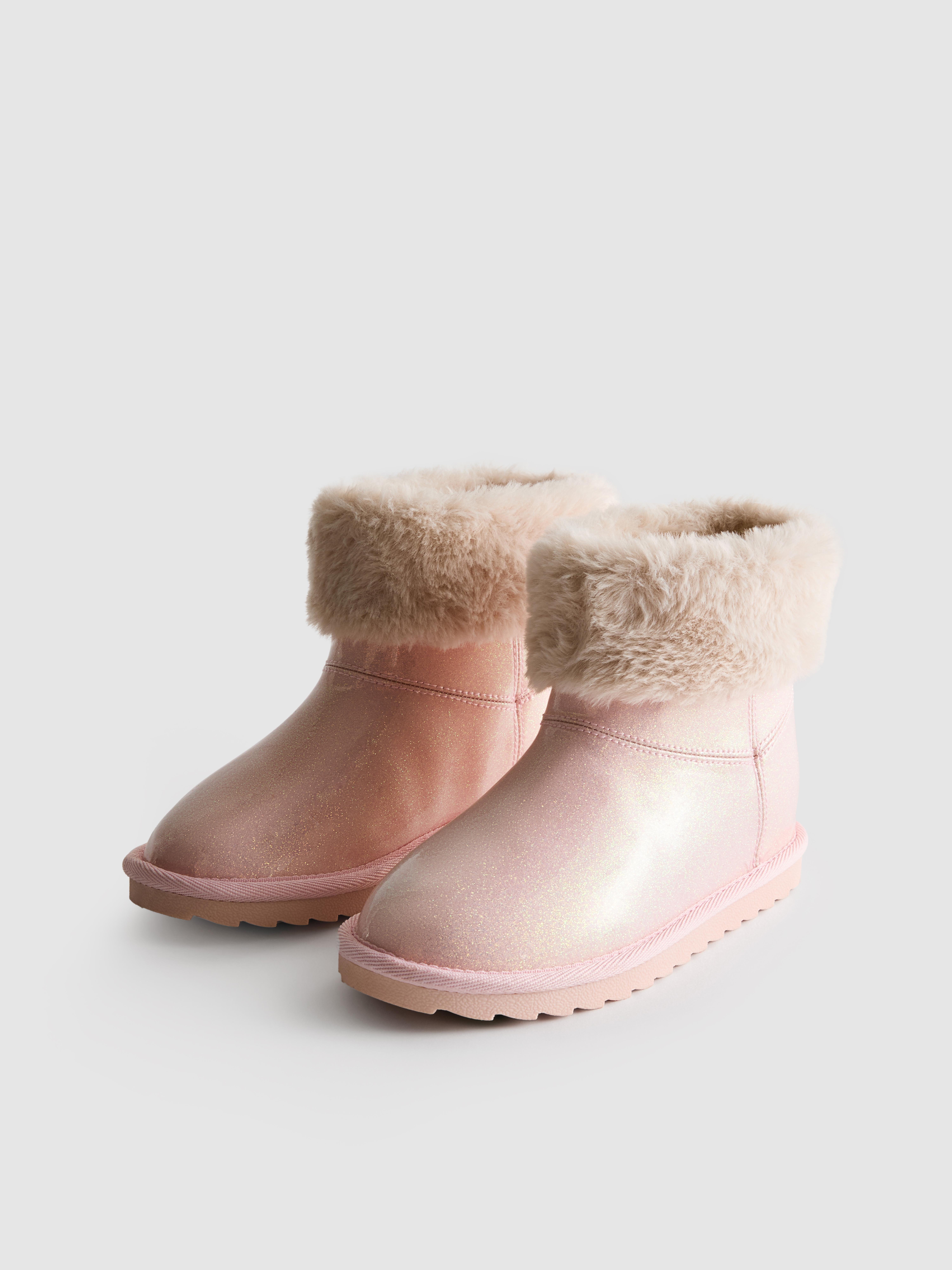 Ombré Glitter Snug Ankle Boots