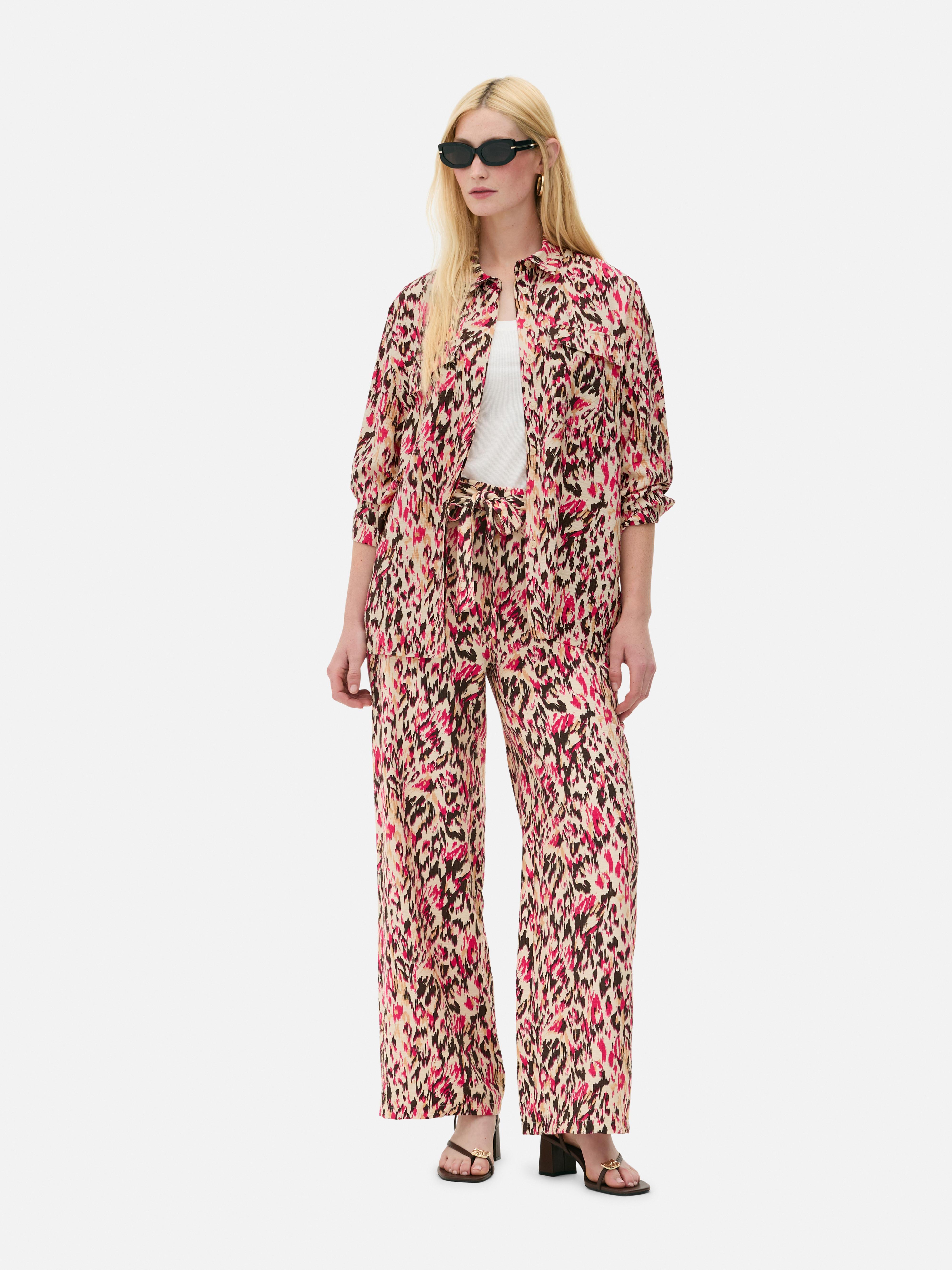 Chemise utilitaire à motif abstrait