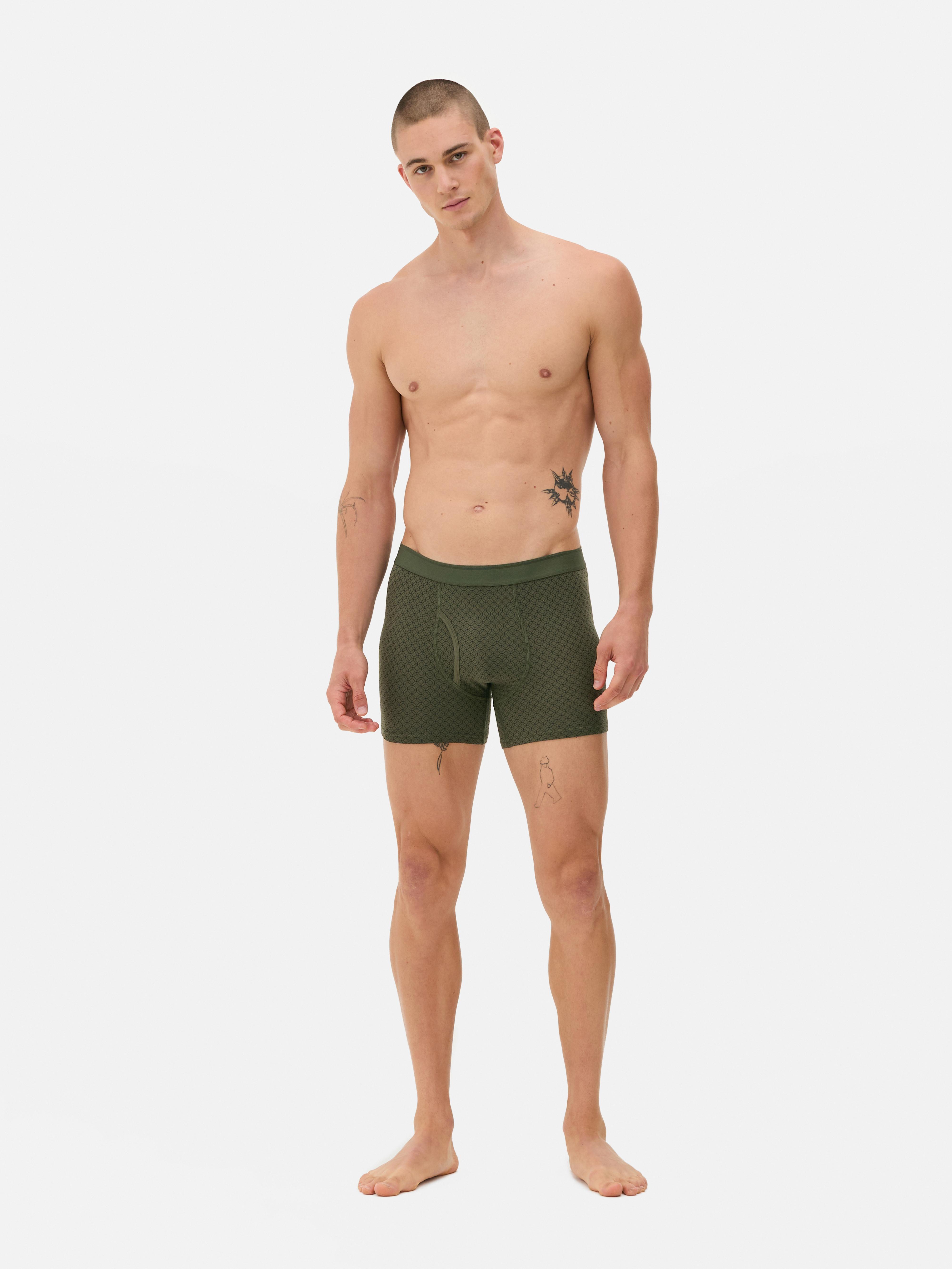 Lot de 3 boxers à imprimé géométrique