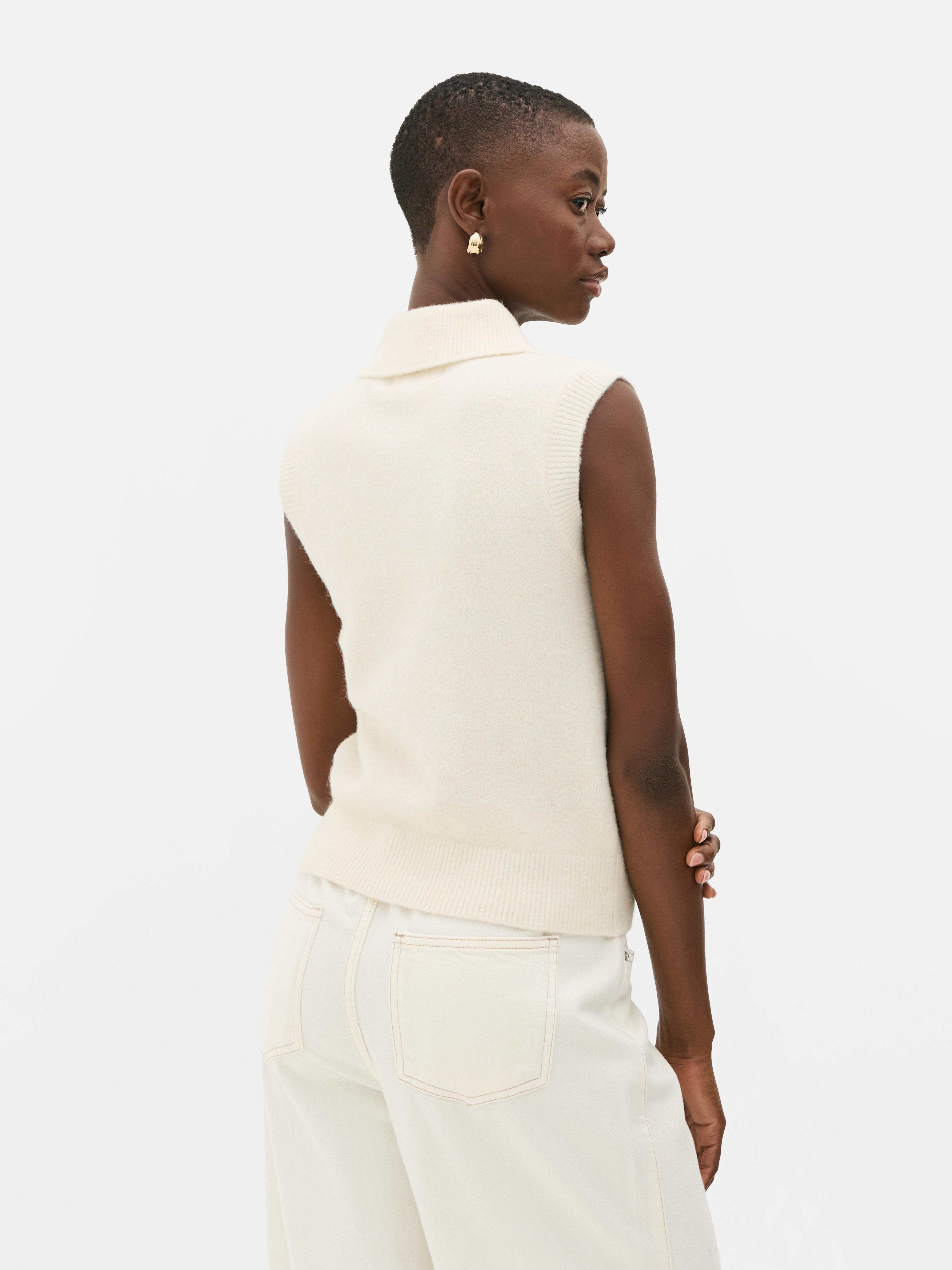 Essential Knitted Polo Tank