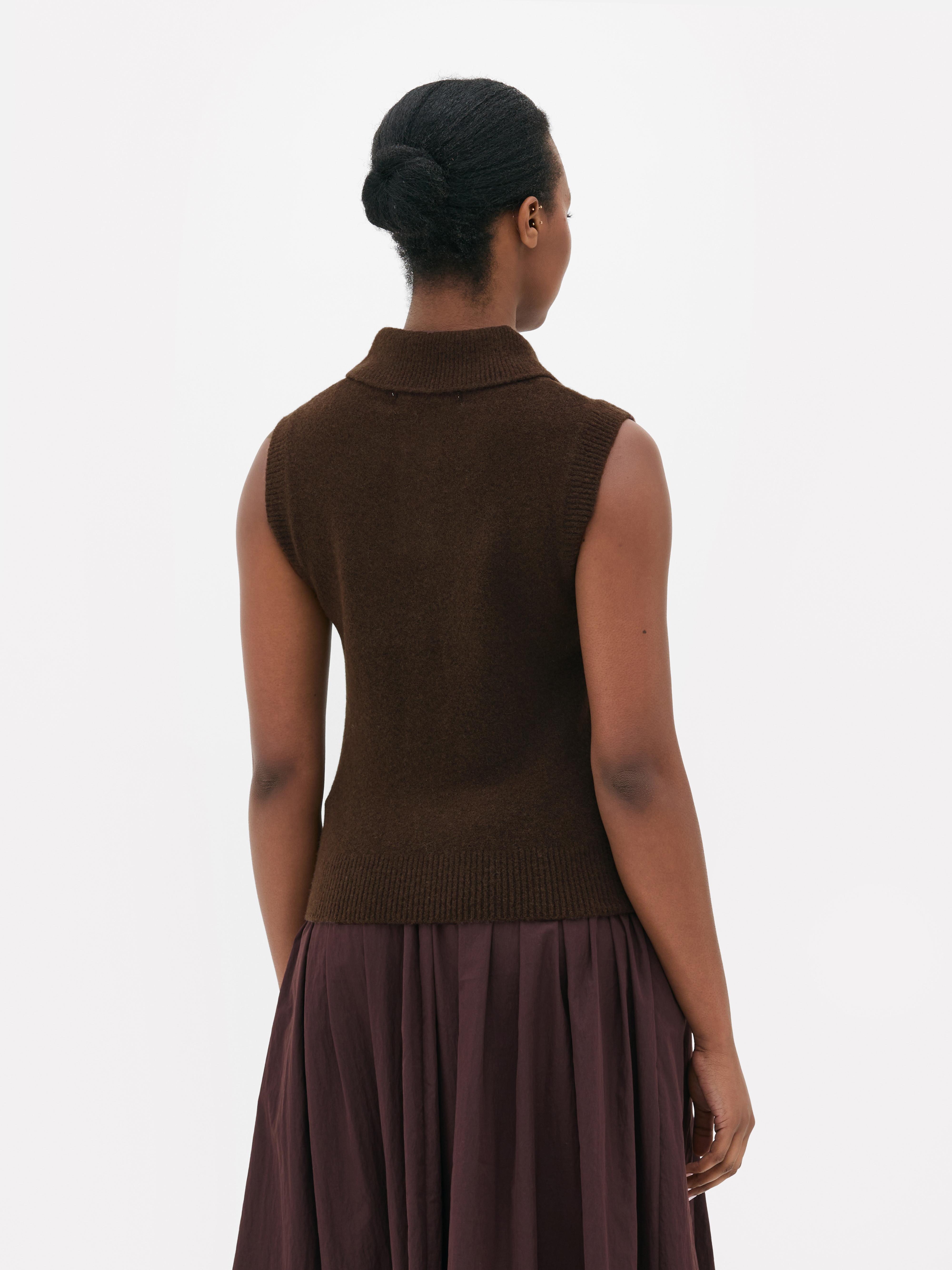 Essential Knitted Polo Tank
