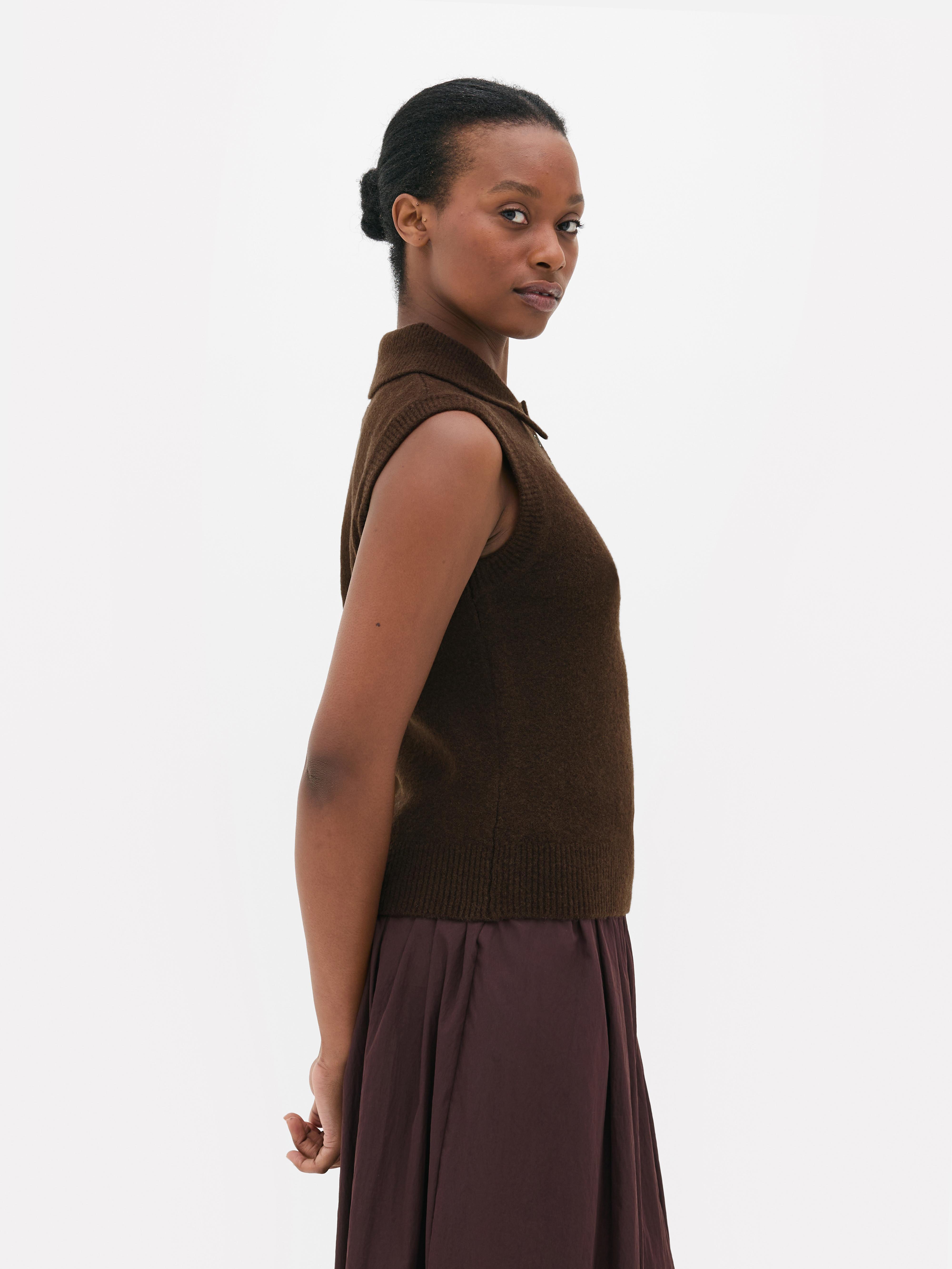 Essential Knitted Polo Tank