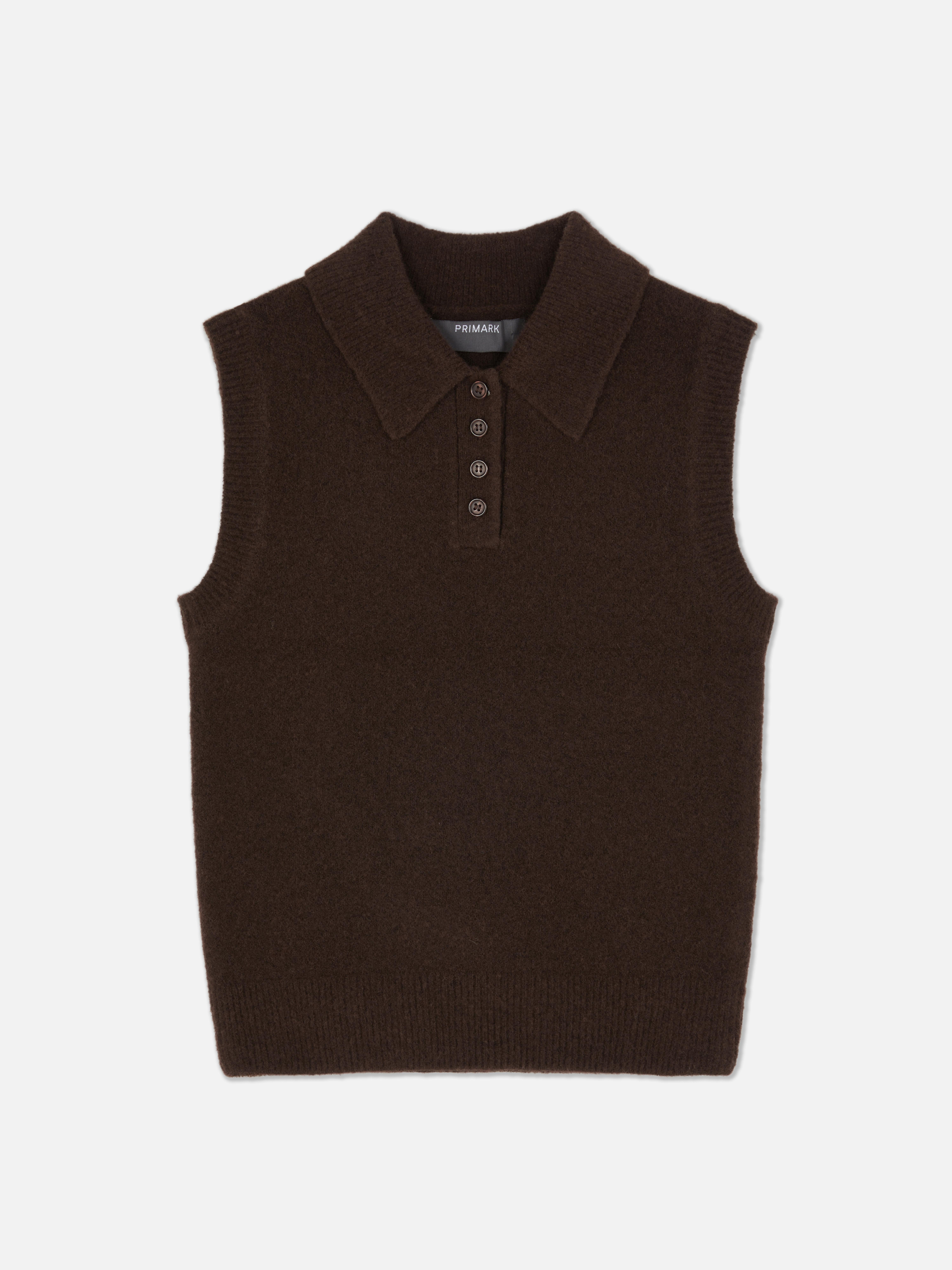 Essential Knitted Polo Tank