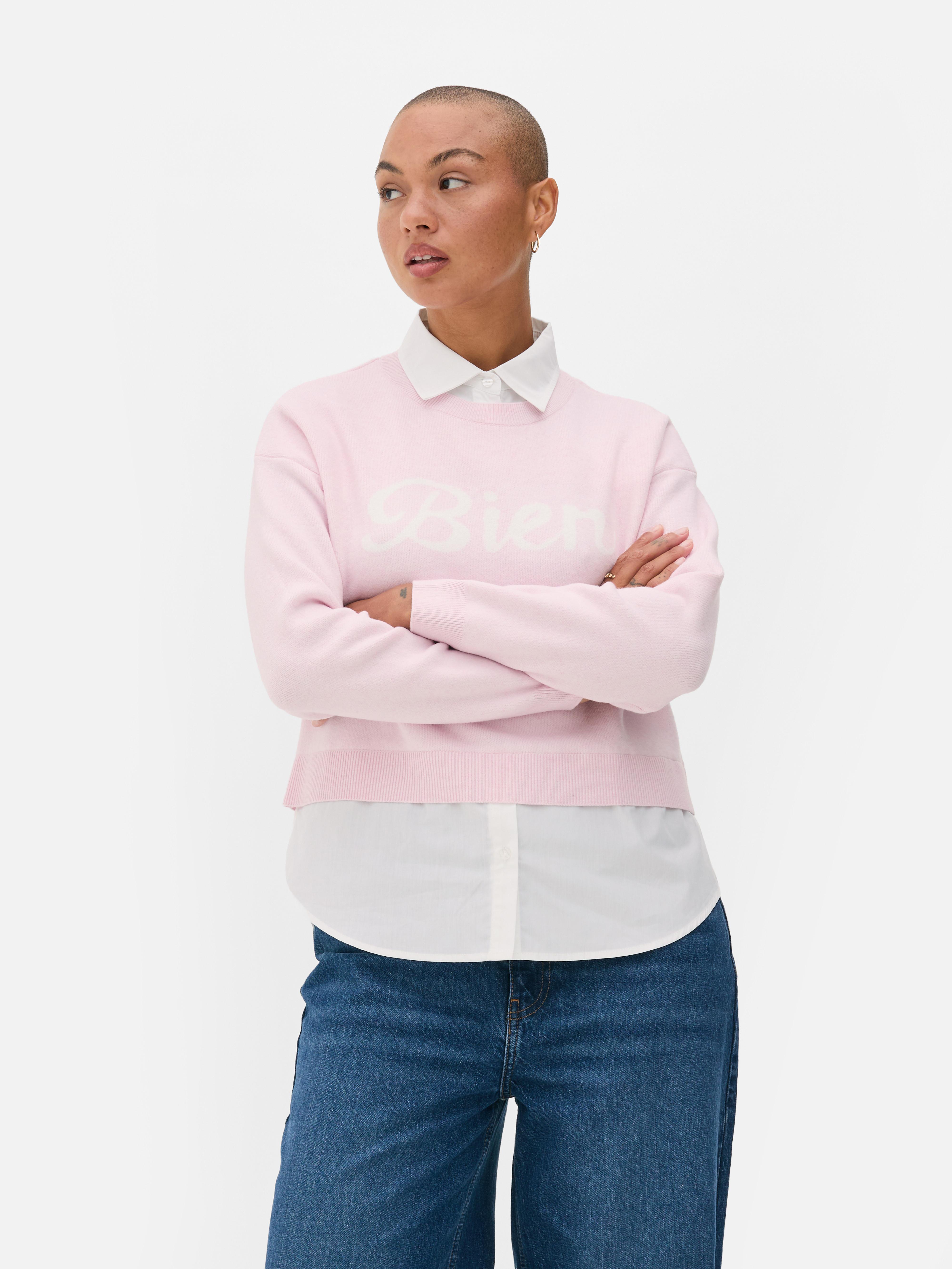 2 In 1 Slogan Jumper