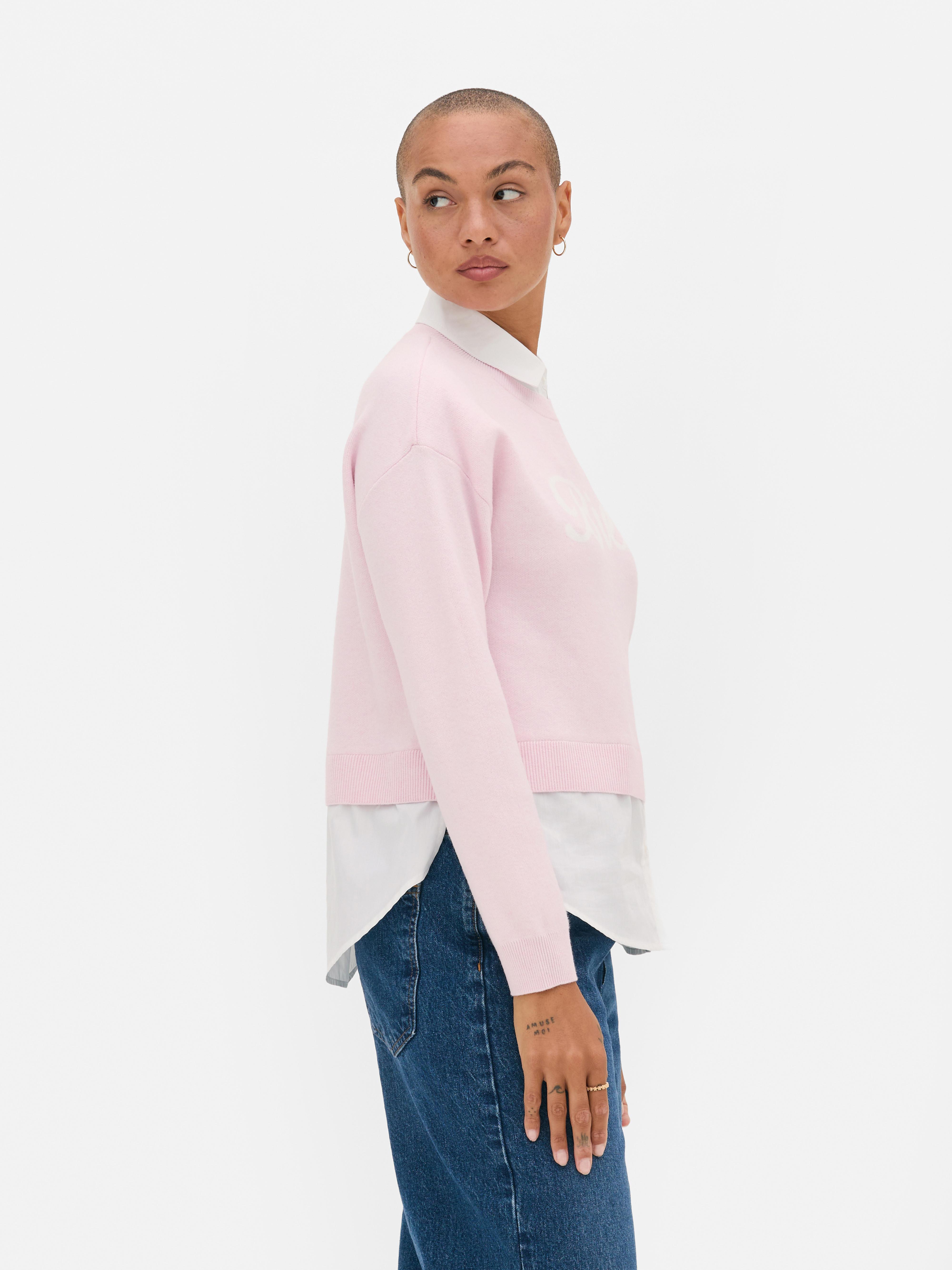 2 In 1 Slogan Jumper