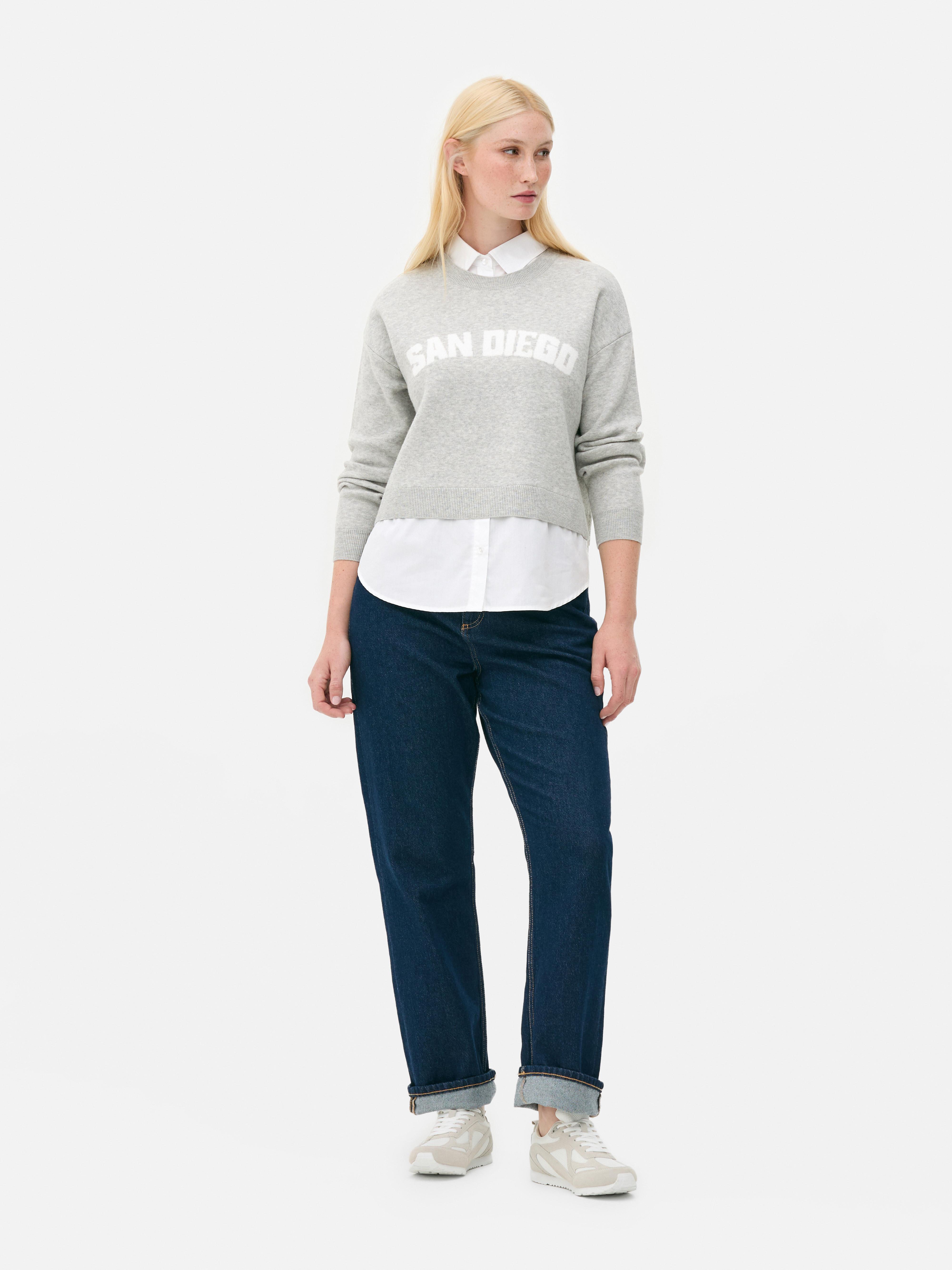 2 In 1 Slogan Jumper