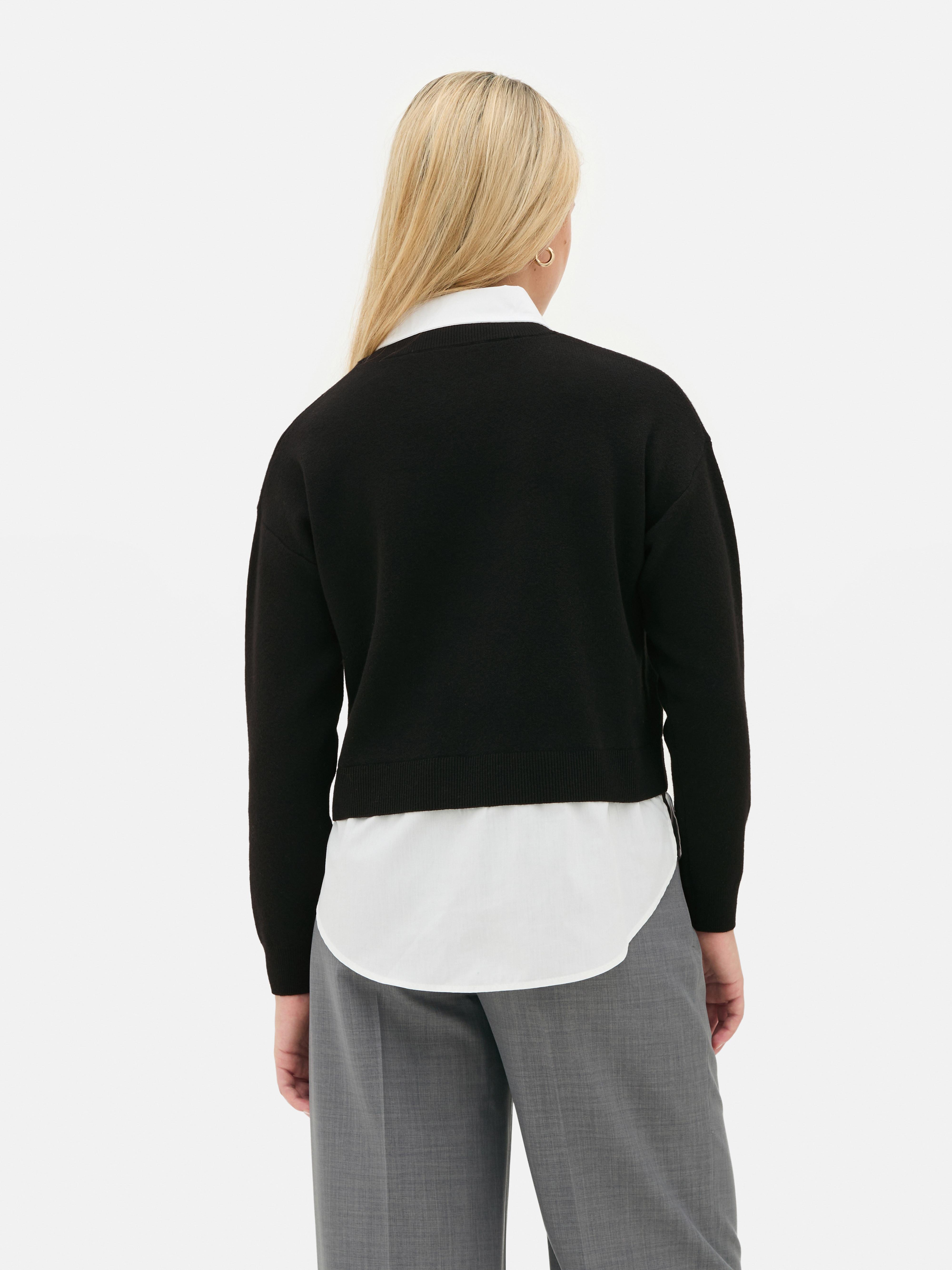 2 In 1 Slogan Sweater