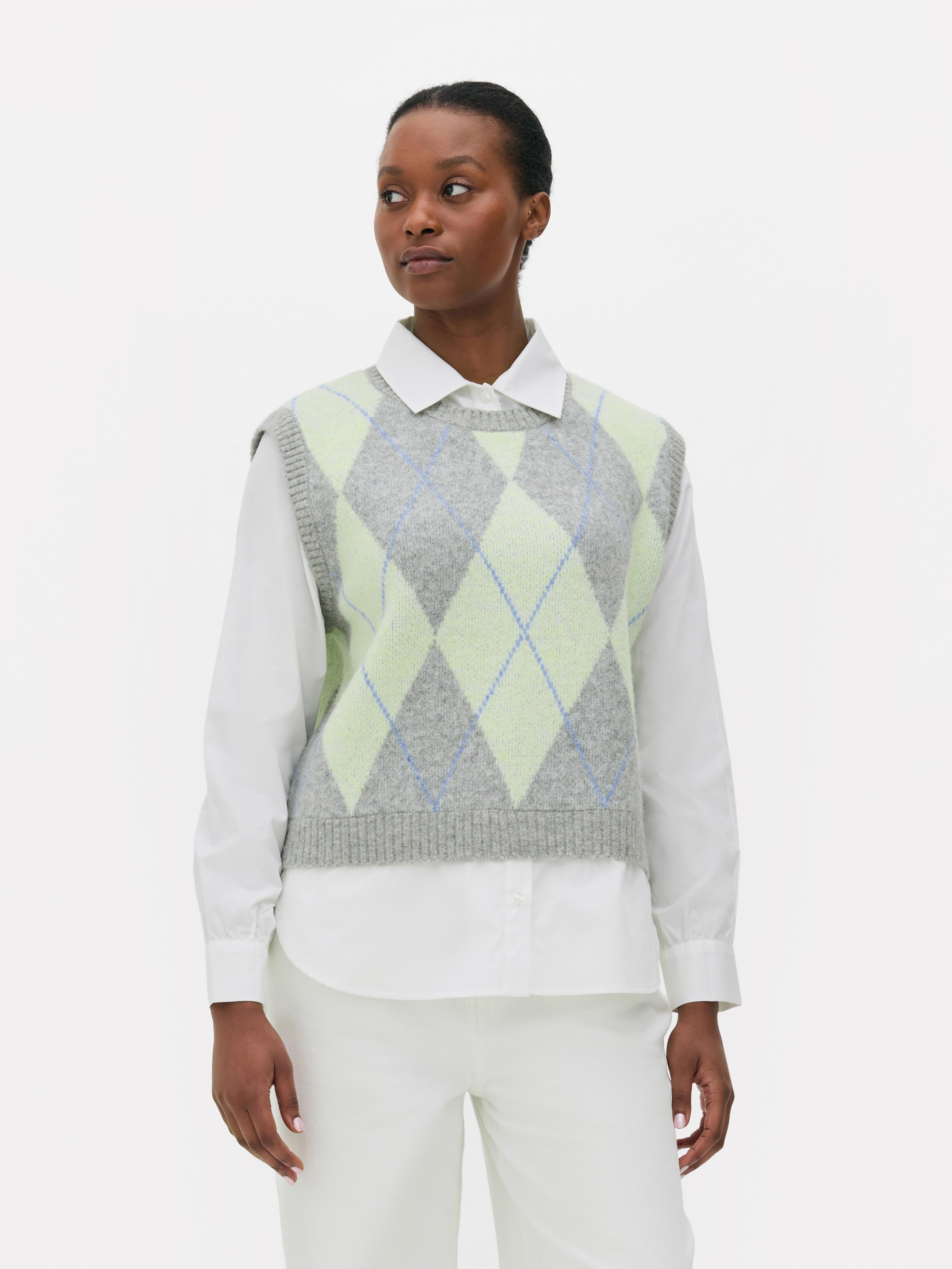 2-in-1 mouwloze trui
