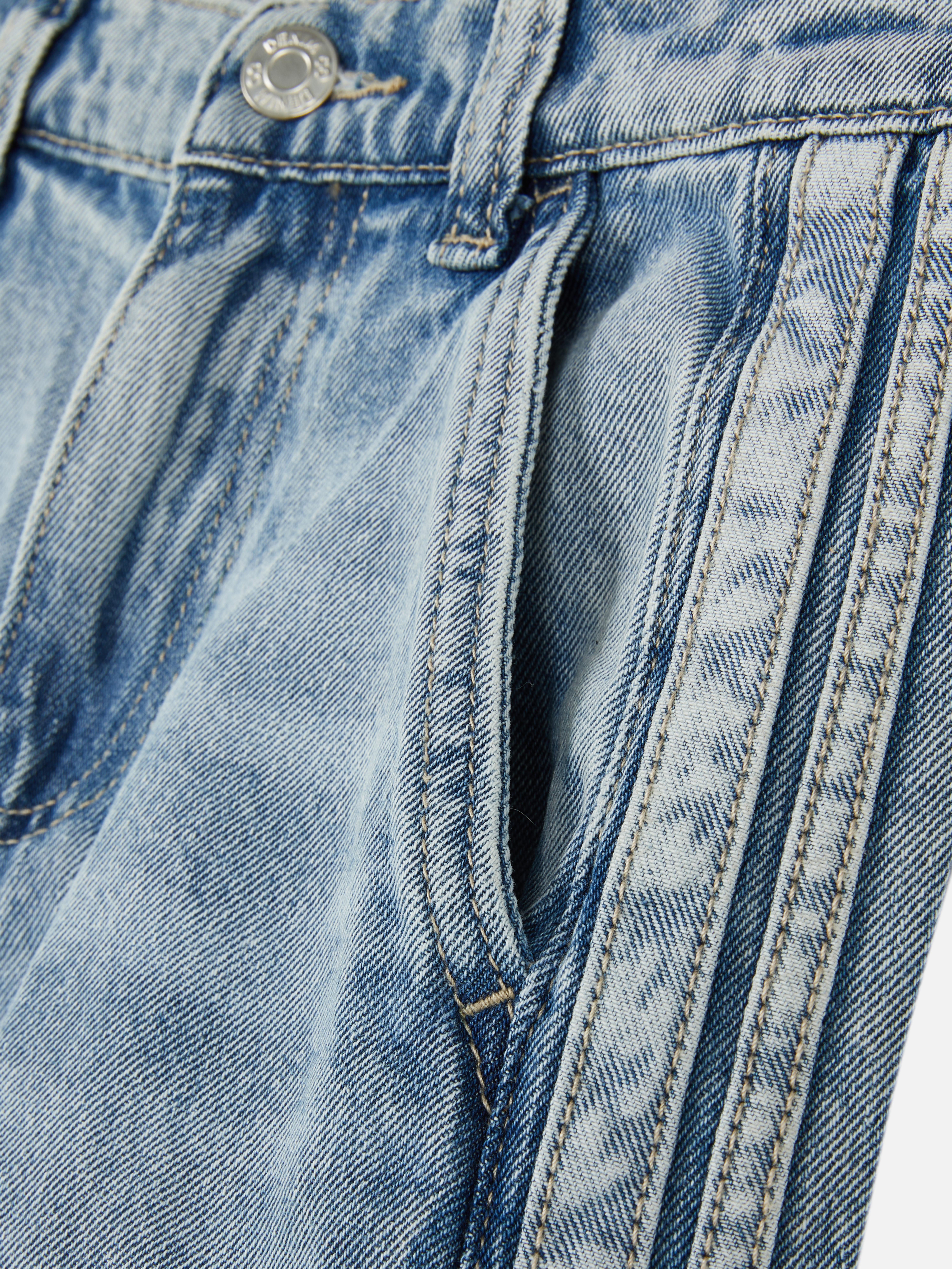7–15 ans | Jean large à surpiqûres