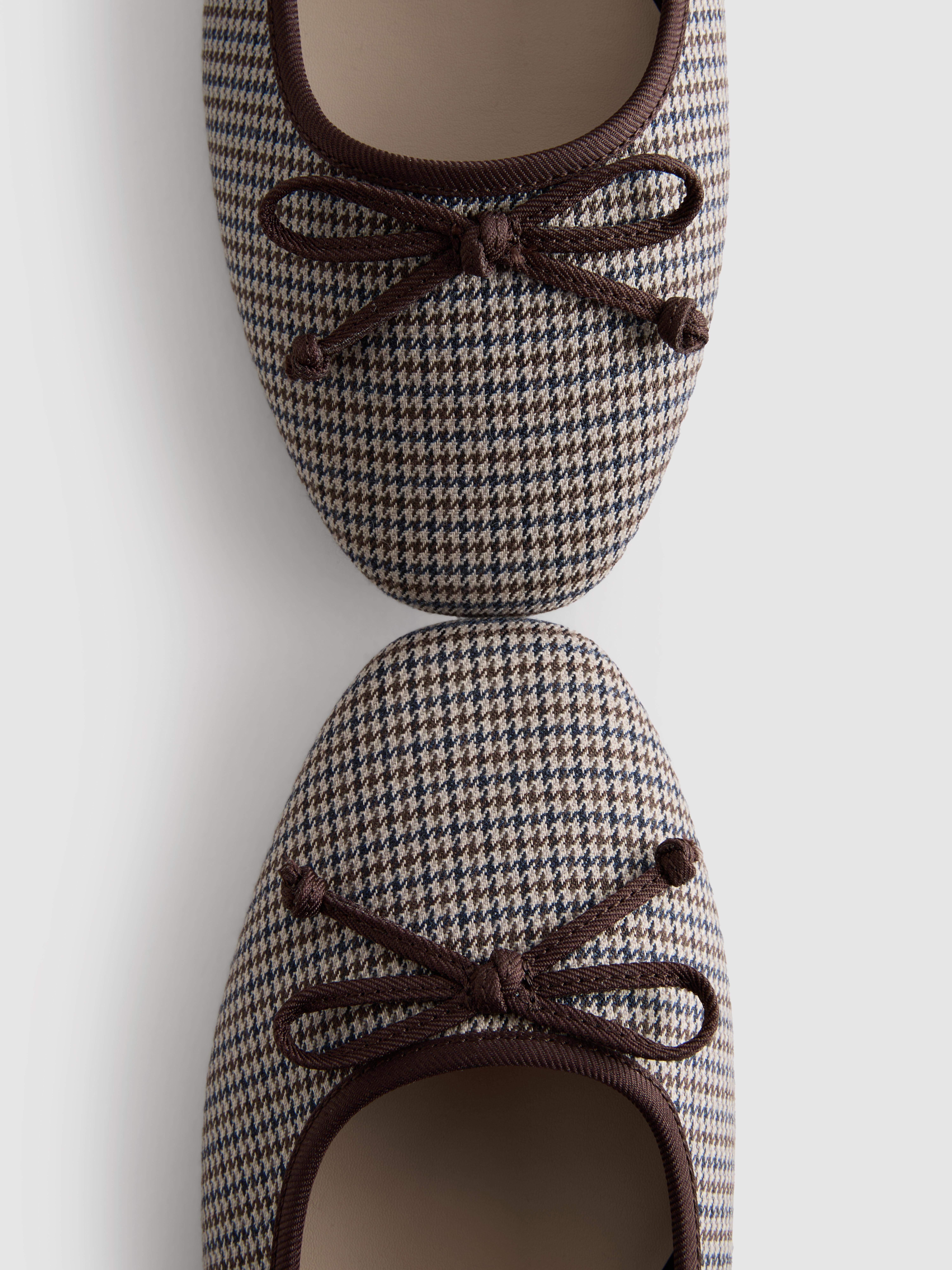 Women's Multi Bow Detail Ballerina Flats